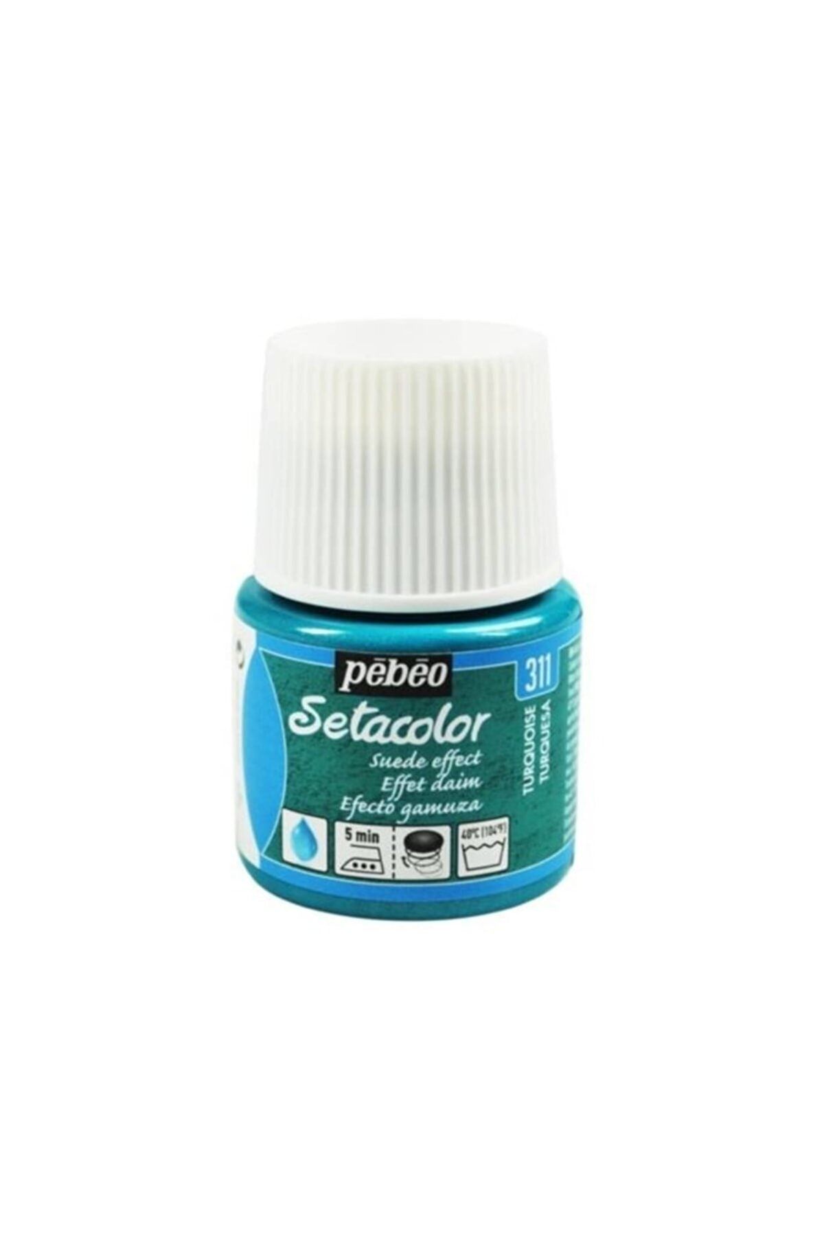 Pebeo Suede Effect (SÜET ETKİSİ) Kumaş Boyası 311 Turquoıse 45 ml