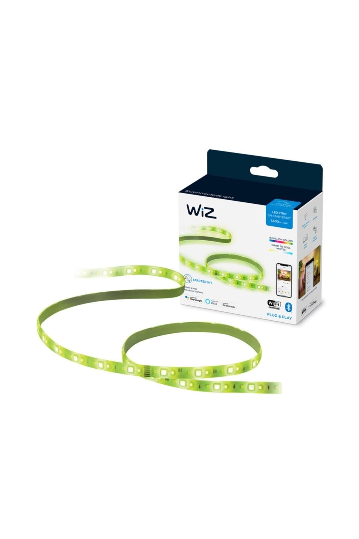 Wiz Philips Wi-fi Ble Renkli Ambiyans Akıllı Led Şerit 2 Metre Başlangıç Seti 8718699788162
