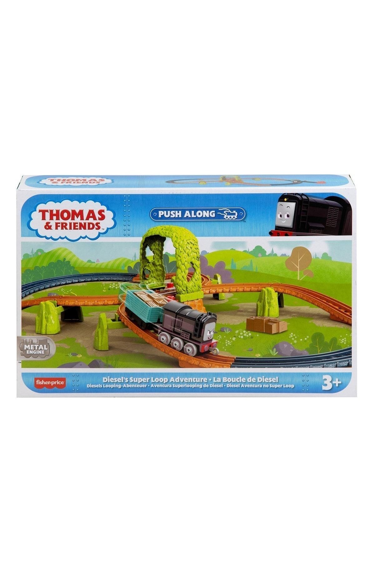 Mattel Byrurg Hgy82 Thomas Ve Arkadaşları - Tren Seti (Sür-Bırak) Byrnew