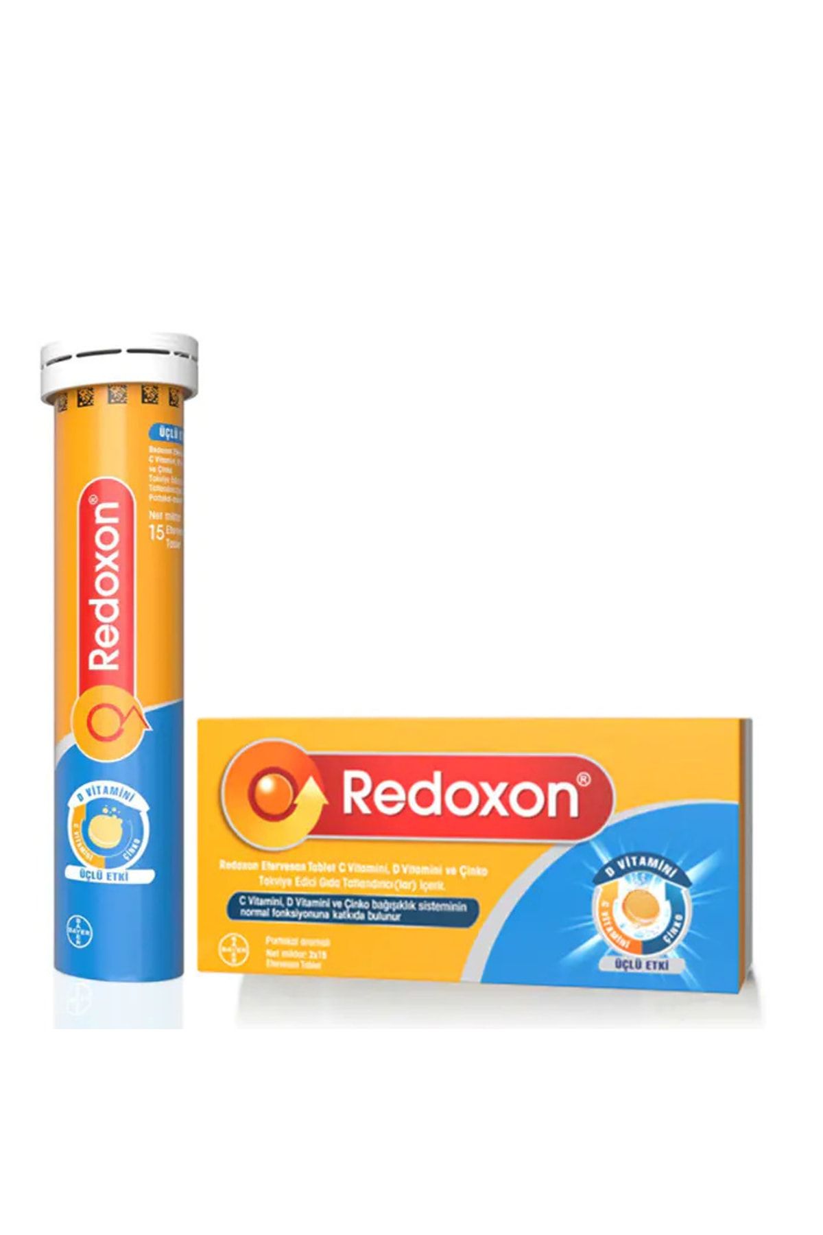 Redoxon 3lü Etki C Vitamini D Vitamini Çinko Efervesan 30 Tablet