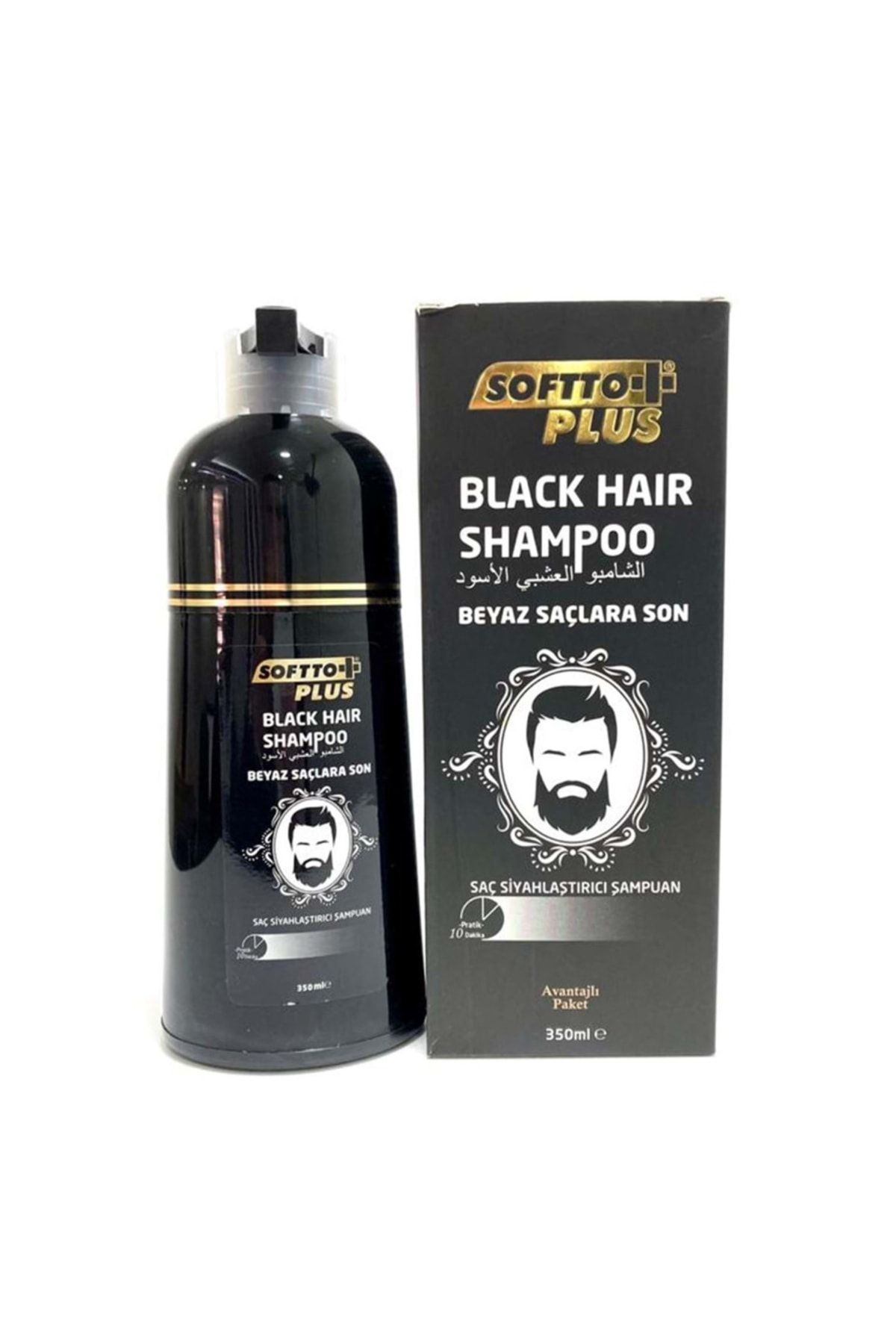 Softto Plus Beyaz Kapatıcı Siyah Saçlar Için Şampuan 350 Ml Süper