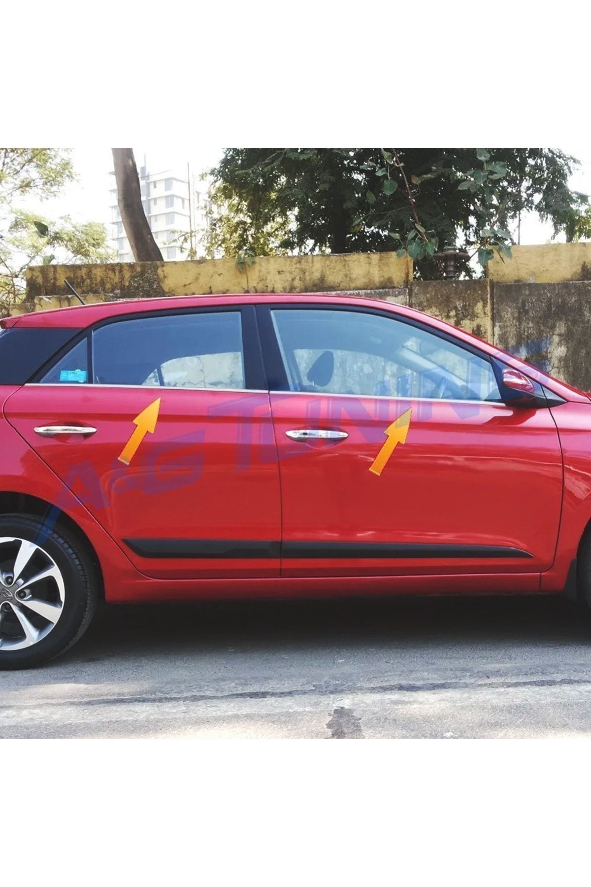 A&G Tuning Hyundai i20 Krom Cam Çıtası 4 Parça 2014-2019 Arası Paslanmaz Çelik