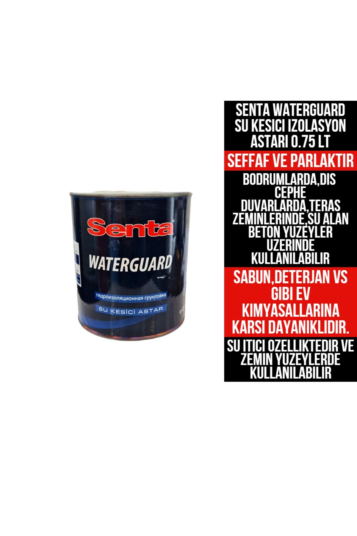 Senta Waterguard Su Kesıcı Izolasyon Astarı 0.75 Lt