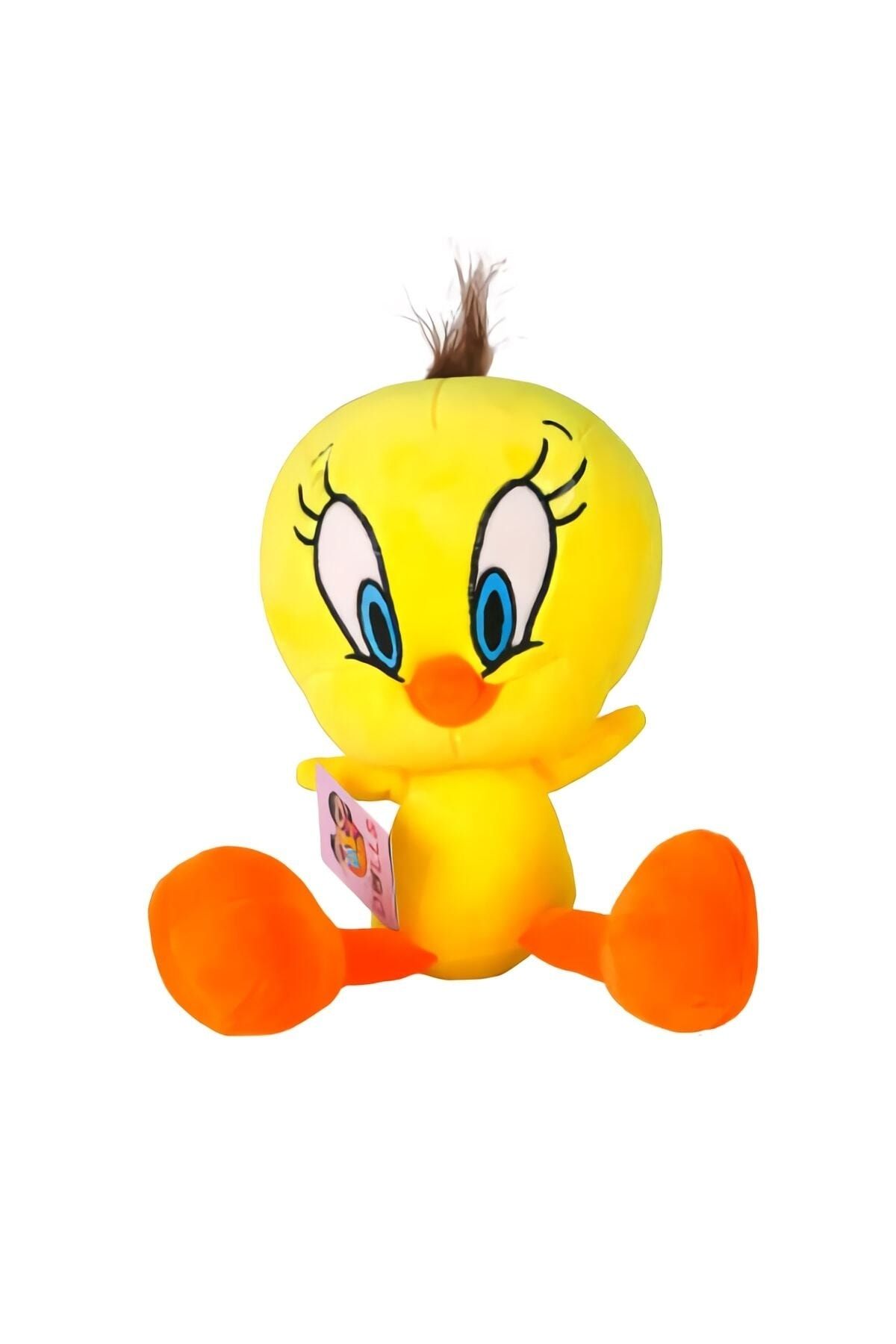 PeriYedi Looney Tunes Tweety Figür Peluş Oyuncak Uyku & Oyun Arkadaşı Ithal Ürün 40 Cm.