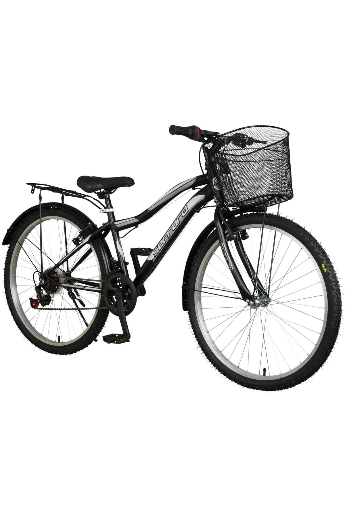 Serraro 26 Jant 21 Vites Rahat Kullanımlı Sepetli Bagajlı Bisiklet