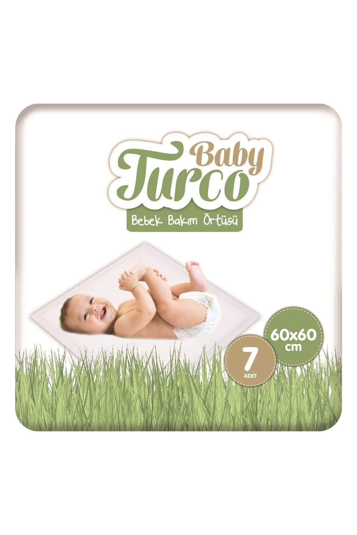 Baby Turco Bebek Bakım Örtüsü 60x60 Cm 7 Adet