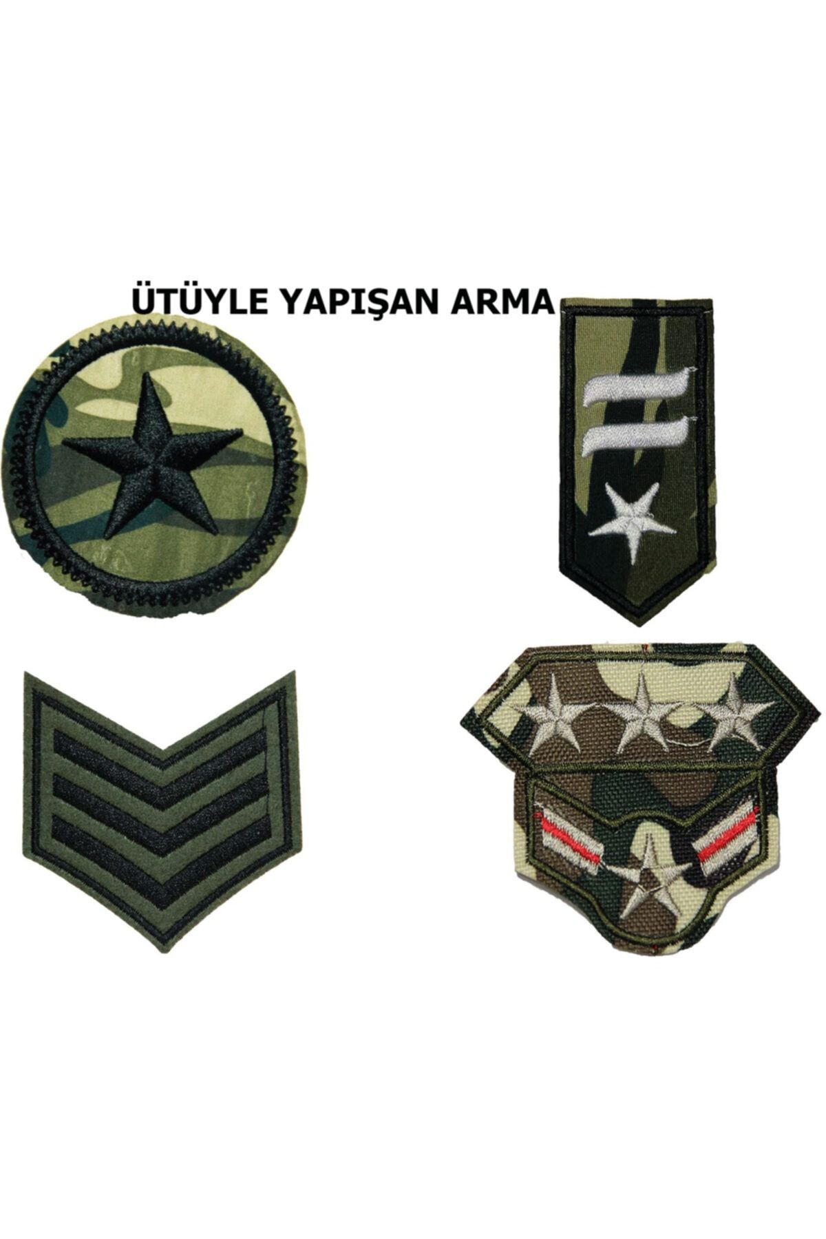 HALFART Askeri Seri 3 Arma Patch Yama Sticker