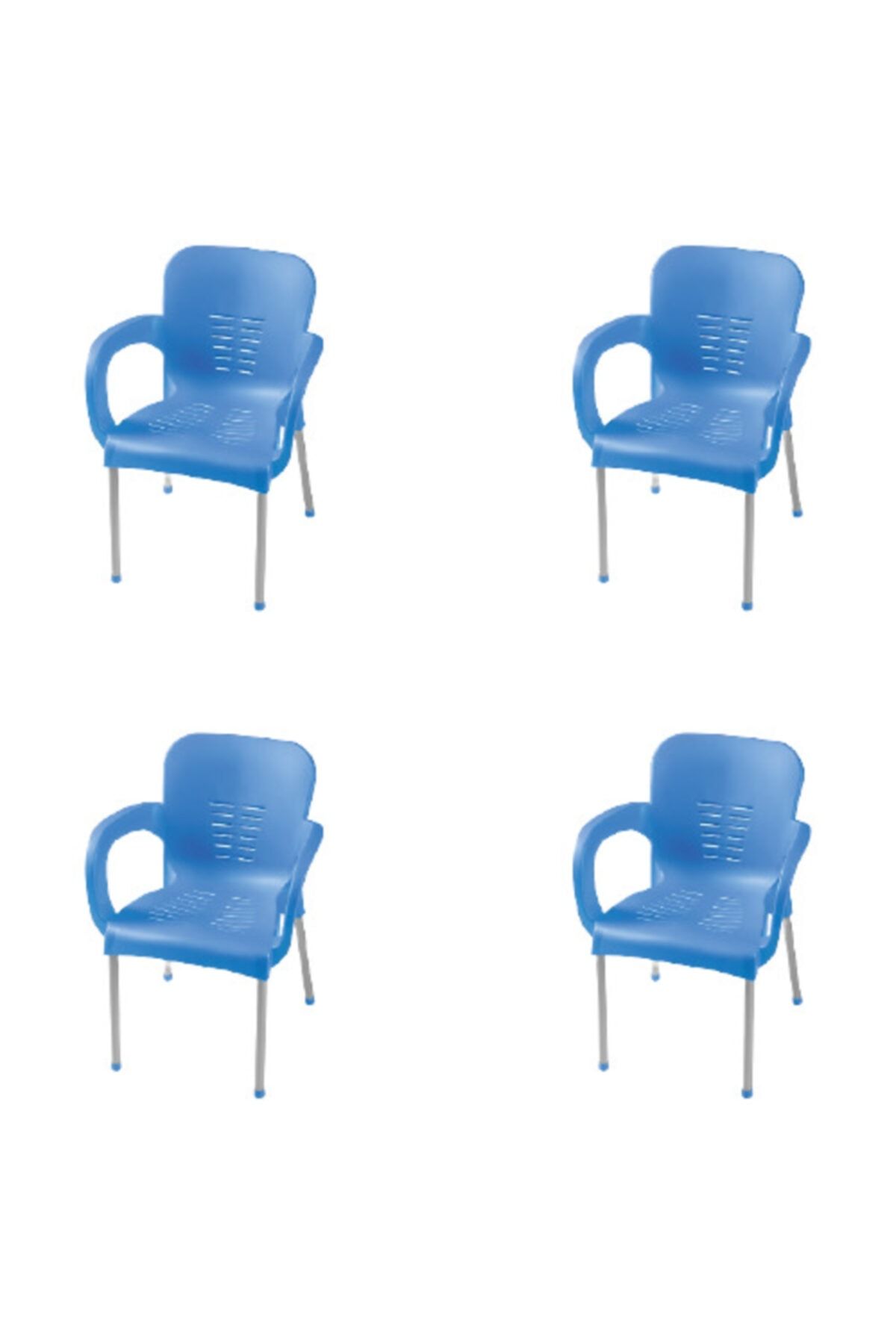 Comfort Aliminyum Ayaklı 4 Adet Sandalye