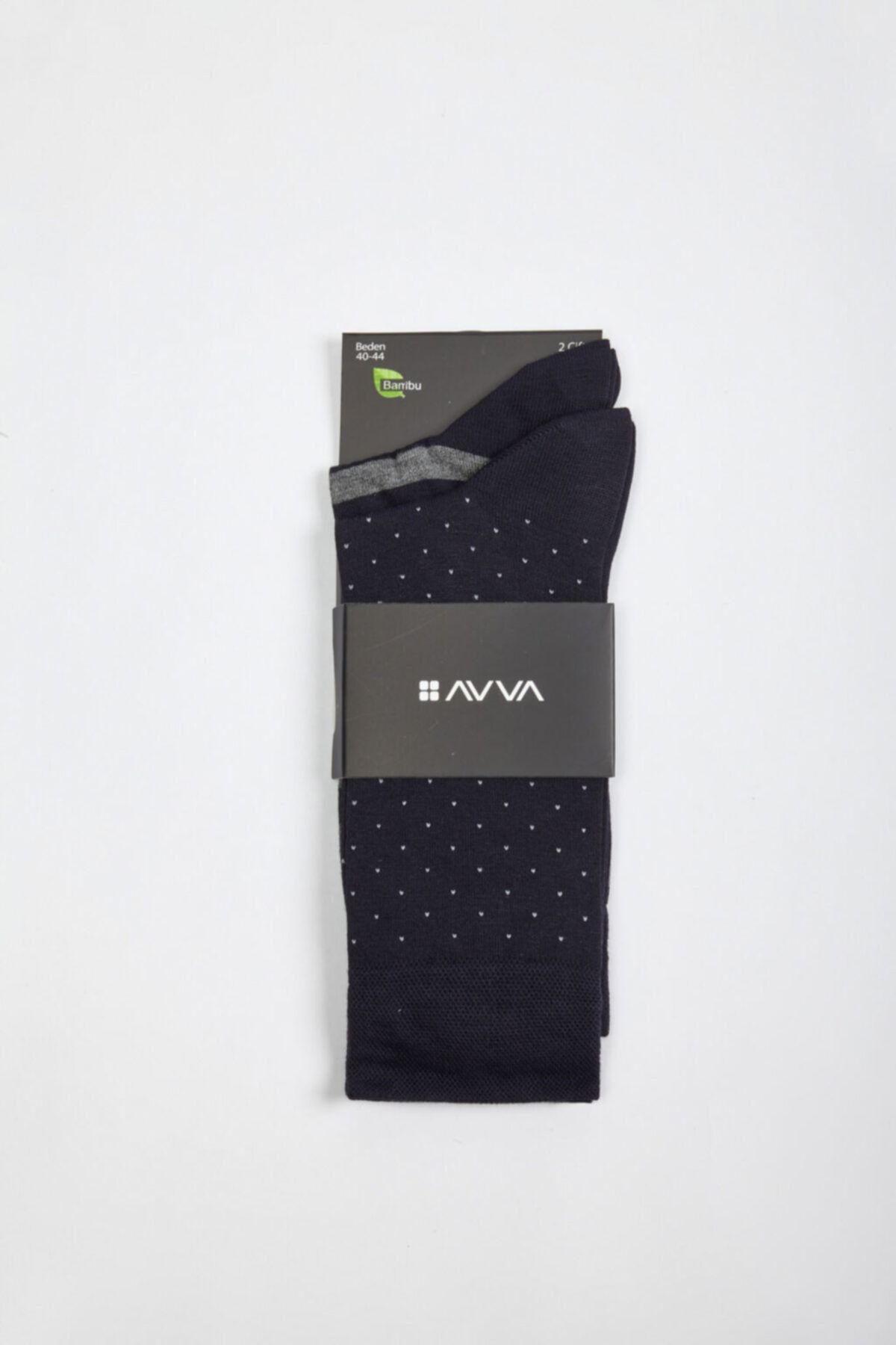 Avva Erkek Lacivert Desenli Soket Çorap A02y8514