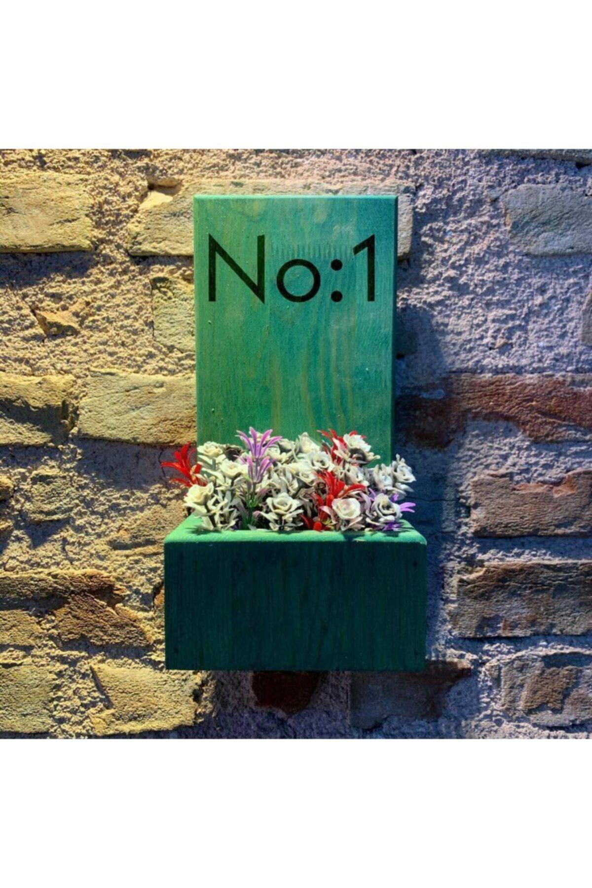 MSAĞWOODS No:1 Kapı Önü Ahşap Kapı Numaralığı-çiçeklik-duvar Süsü-doğal-otantik-ev Hediyesi-kapı Isimliği