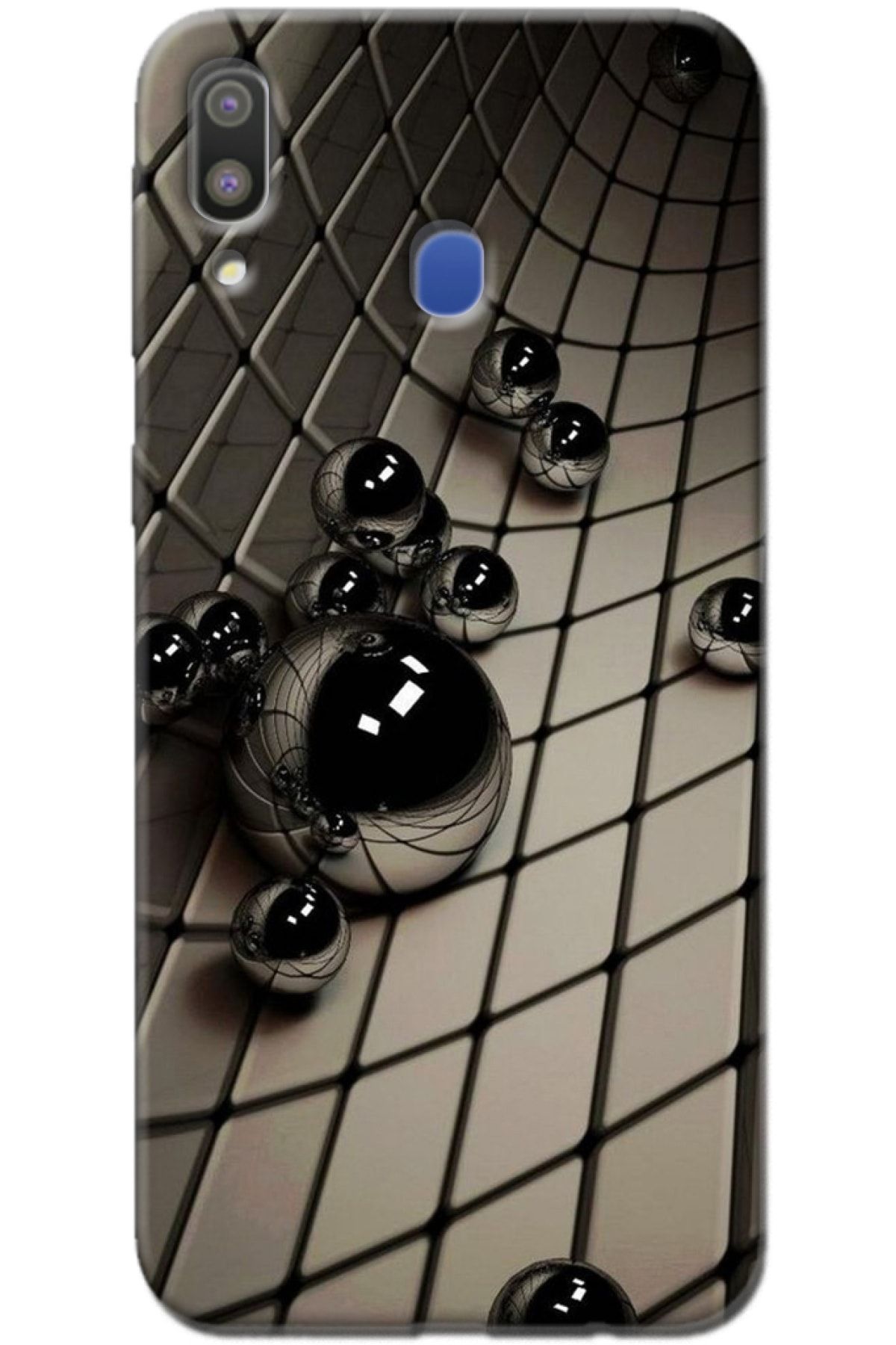 Noprin Samsung Galaxy M20 Kılıf Silikon Baskılı Desenli Arka Kapak