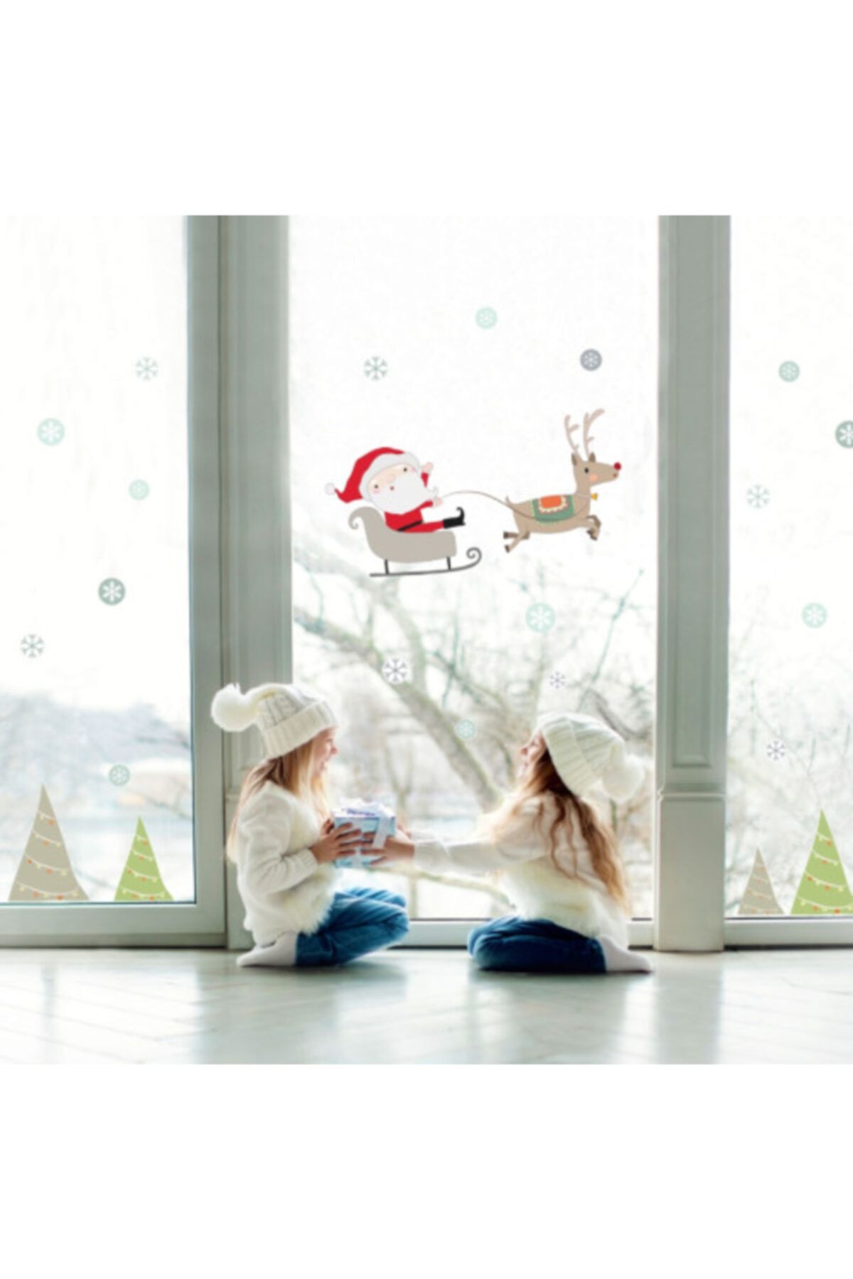 MyHappyPlace Noel Baba Bebek Ve Çocuk Odası Dekoratif Duvar Çıkartması Sticker