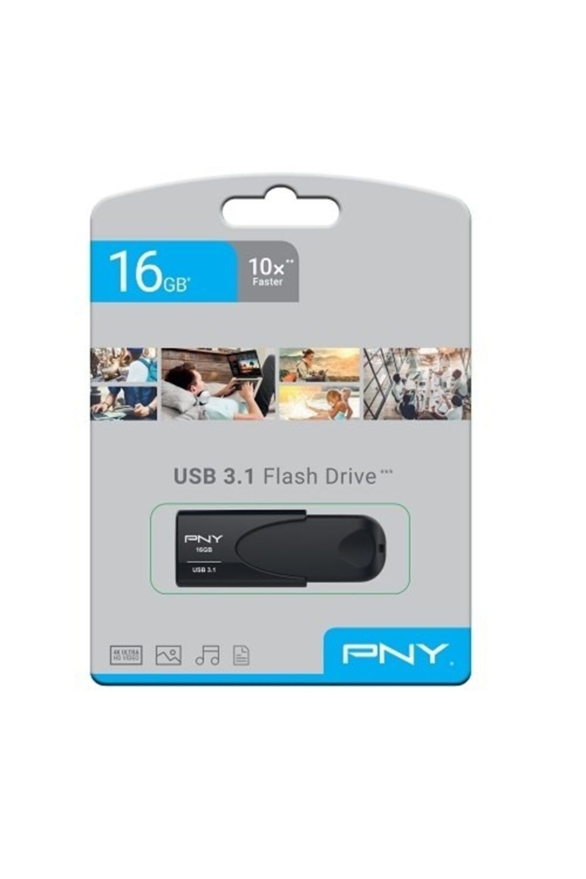 PNY 16 Gb Usb 3.1 Attache 4 Usb Flash Bellek