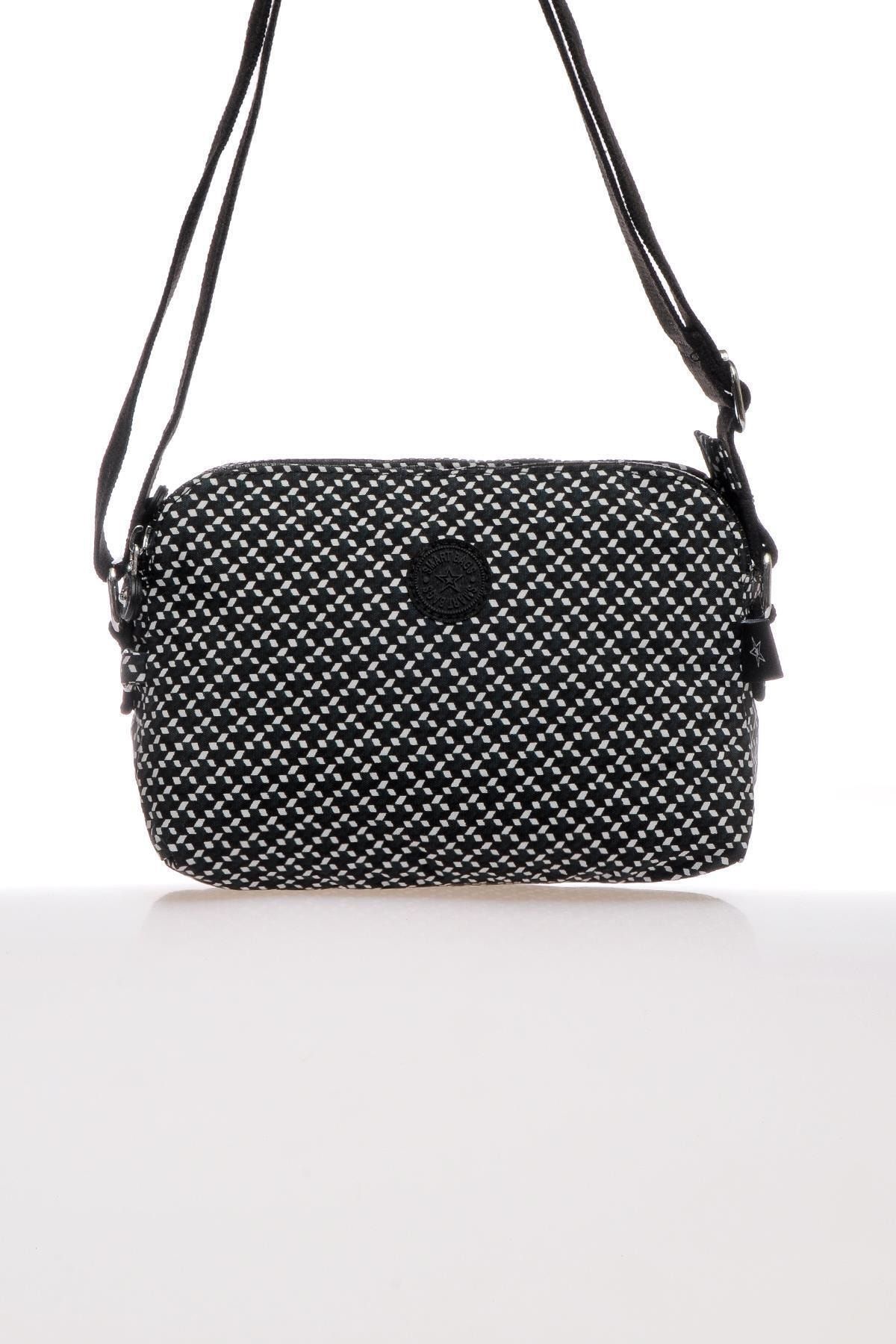 Smart Bags Smb3002-0127 Siyah/beyaz Kadın Çapraz Çanta