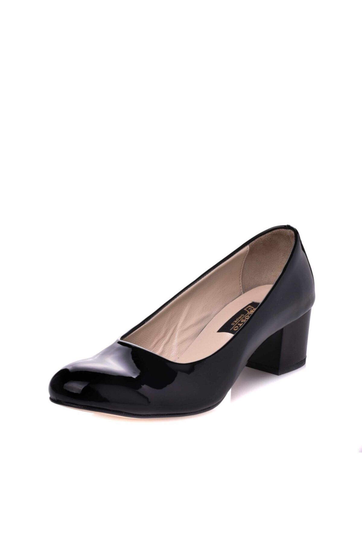 İriadam 1453 Siyah Rugan Büyük Numara Kadın Ayakkabısı