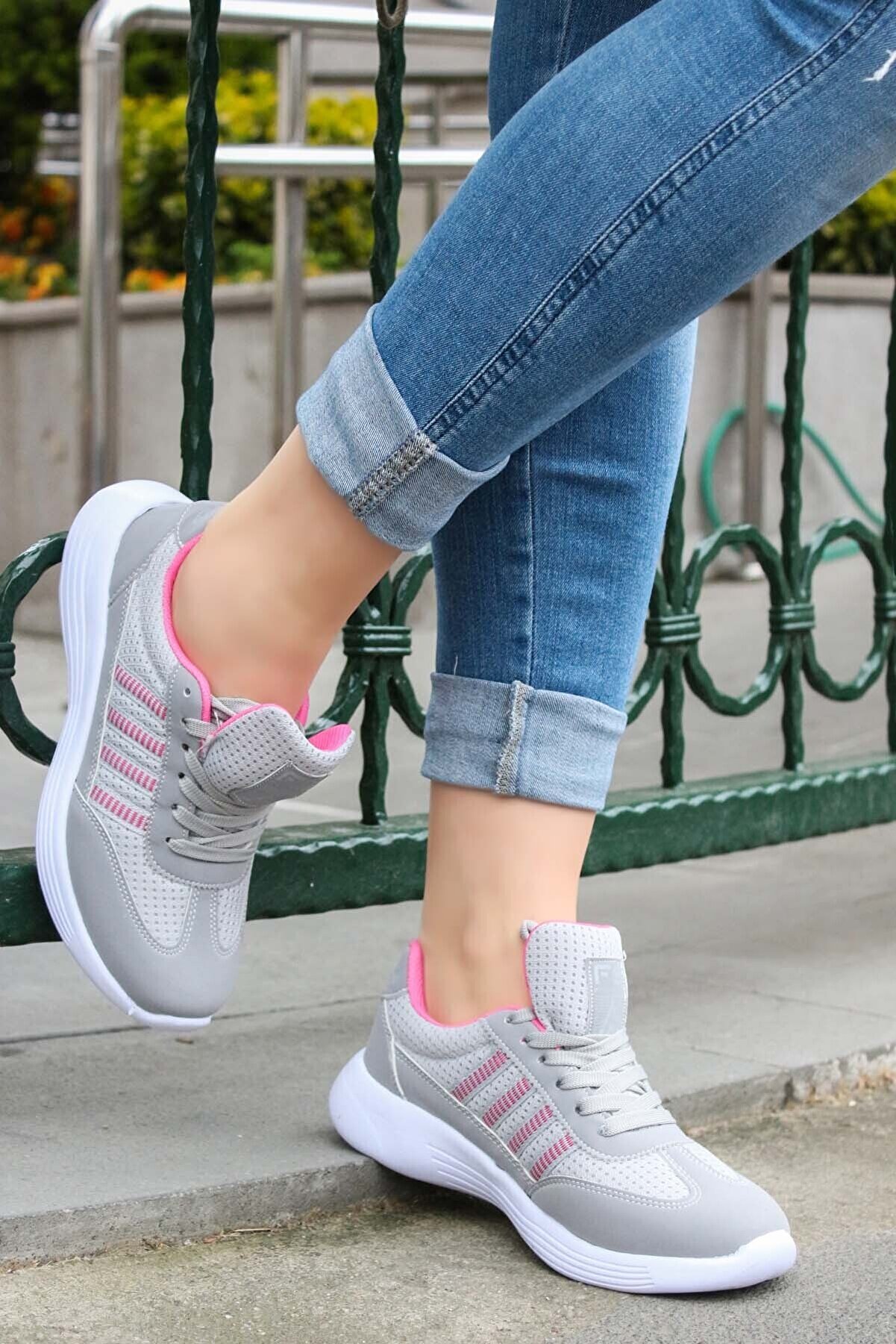 Fast Step Füme Fuşya Kadın Sneaker Ayakkabı 925za221