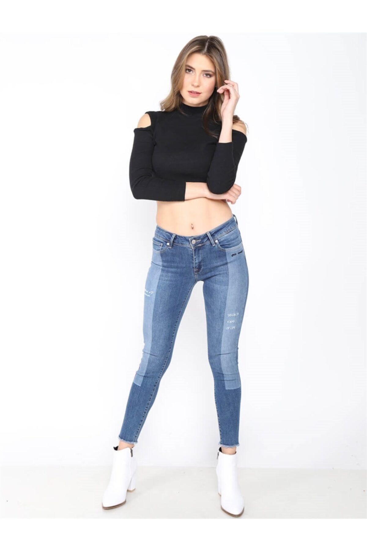 Twister Jeans Kadın Slim Fit Orta Bel Pantolon Lima 9134-01 C 01