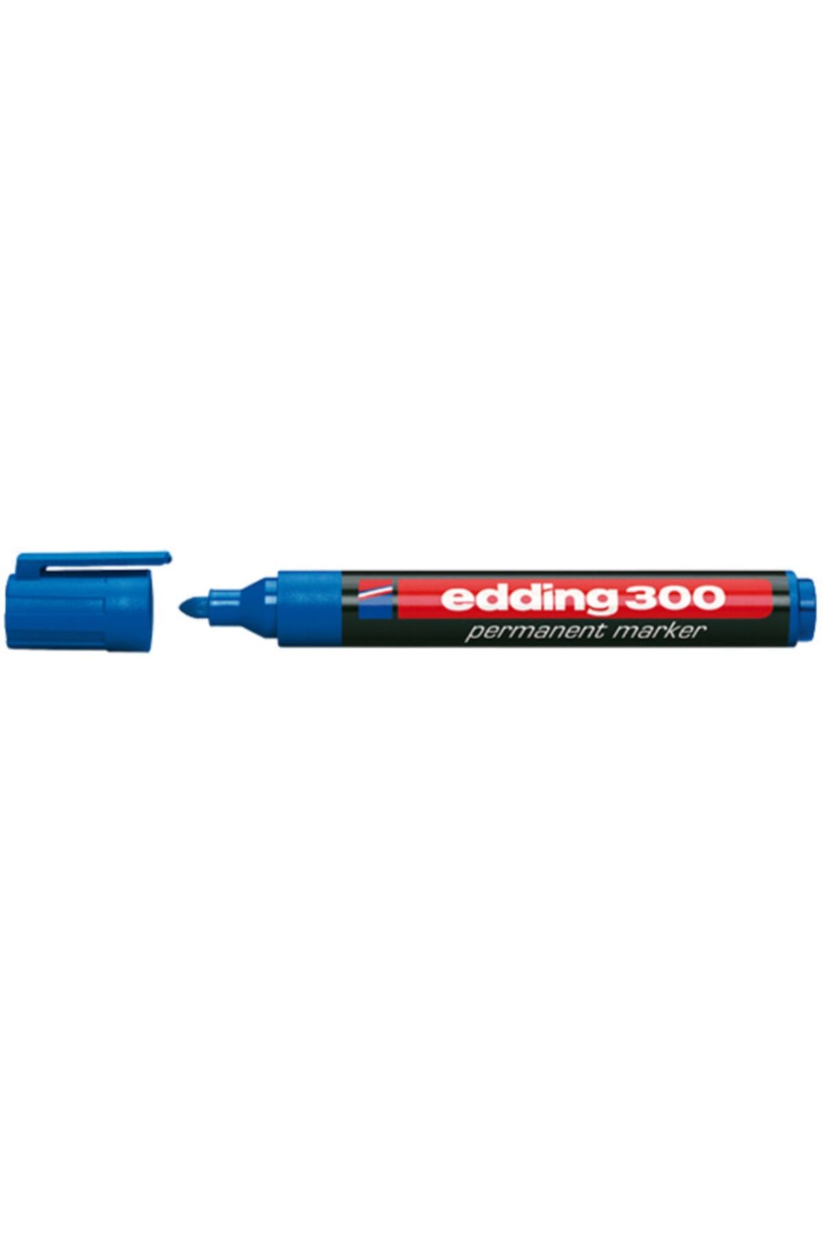 Edding E-300 Mavi Permanent Markör Kalemi 10 Lu Ed30003 (1 Paket 10 Adet)
