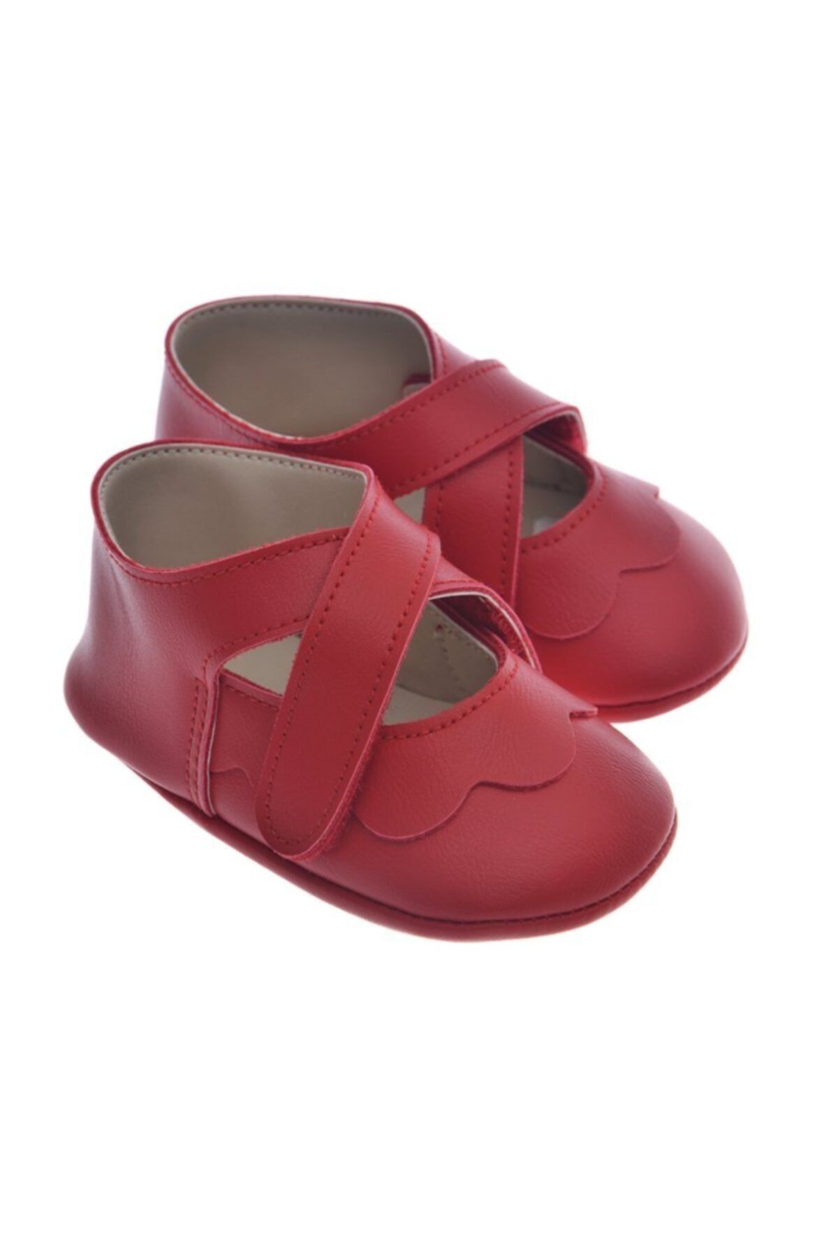 Freesure 911220 Kırmızı Kız Bebek Patik, Bebek Ayakkabı