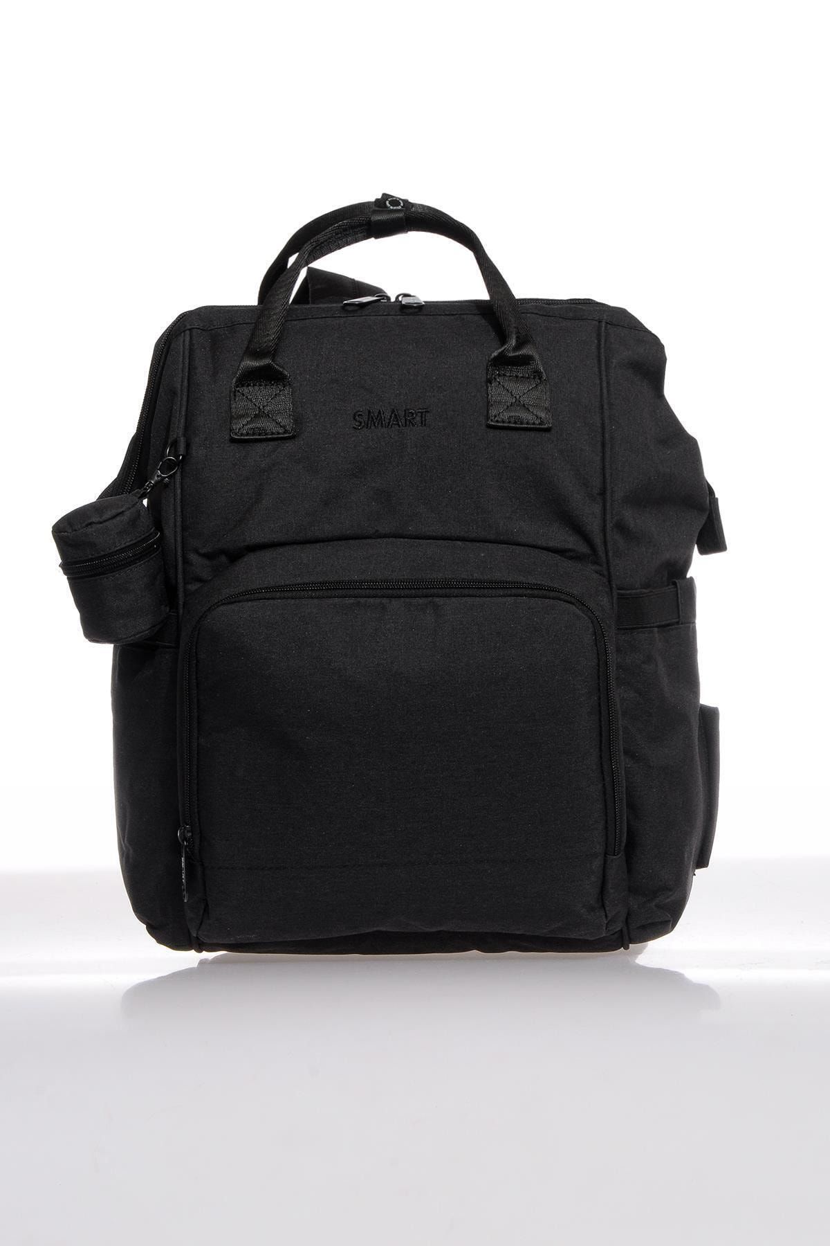 Smart Bags Smb2007-0001 Siyah Kadın Bebek Bakım Sırt Çantası