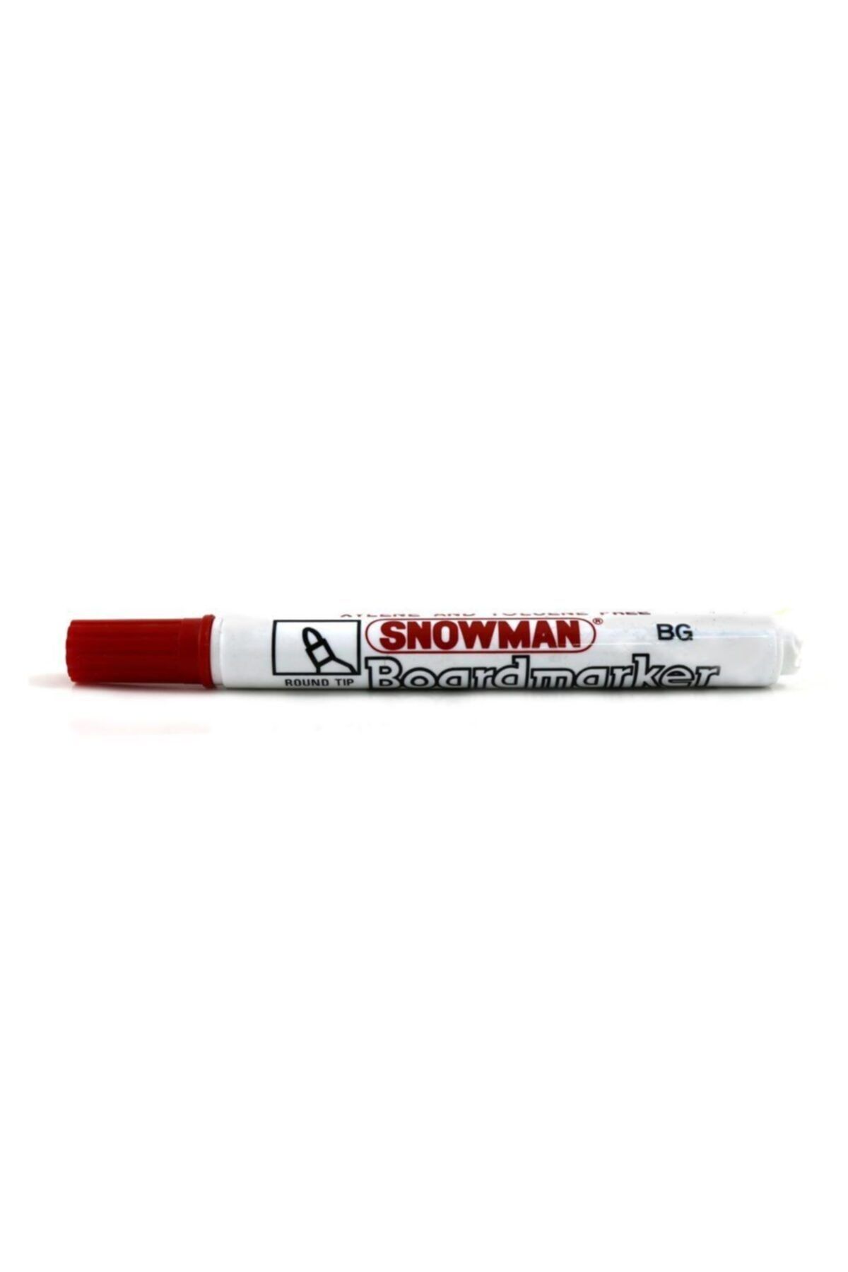 Snowman Bg12 Tahta Kalemi Yuvarlak Uçlu Kırmızı (12 Li Kutu)