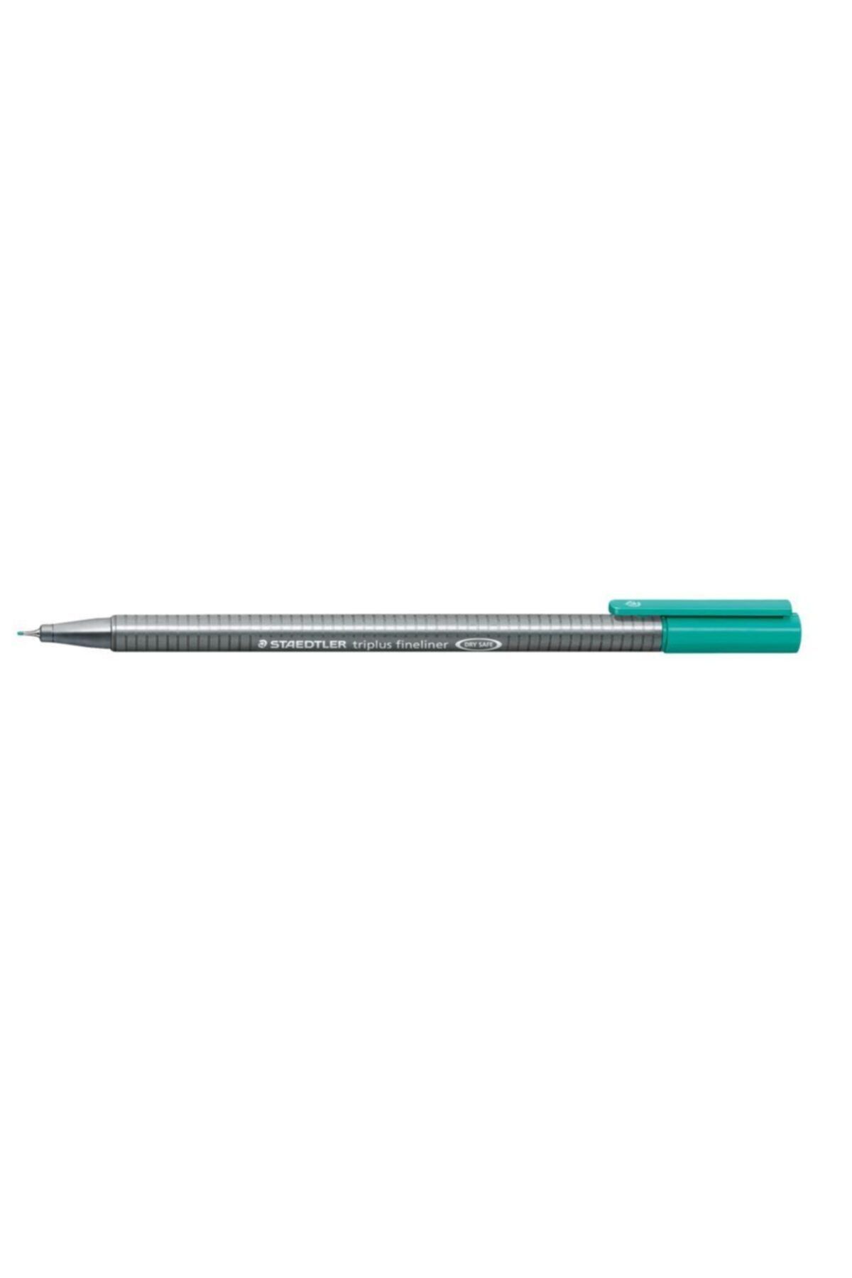 Staedtler 334-54 Fineliner Keçe Uç Kalem Triplus Üçgen 0.3 Mm Turkuaz 10 Lu (1 Paket 10 Adet)