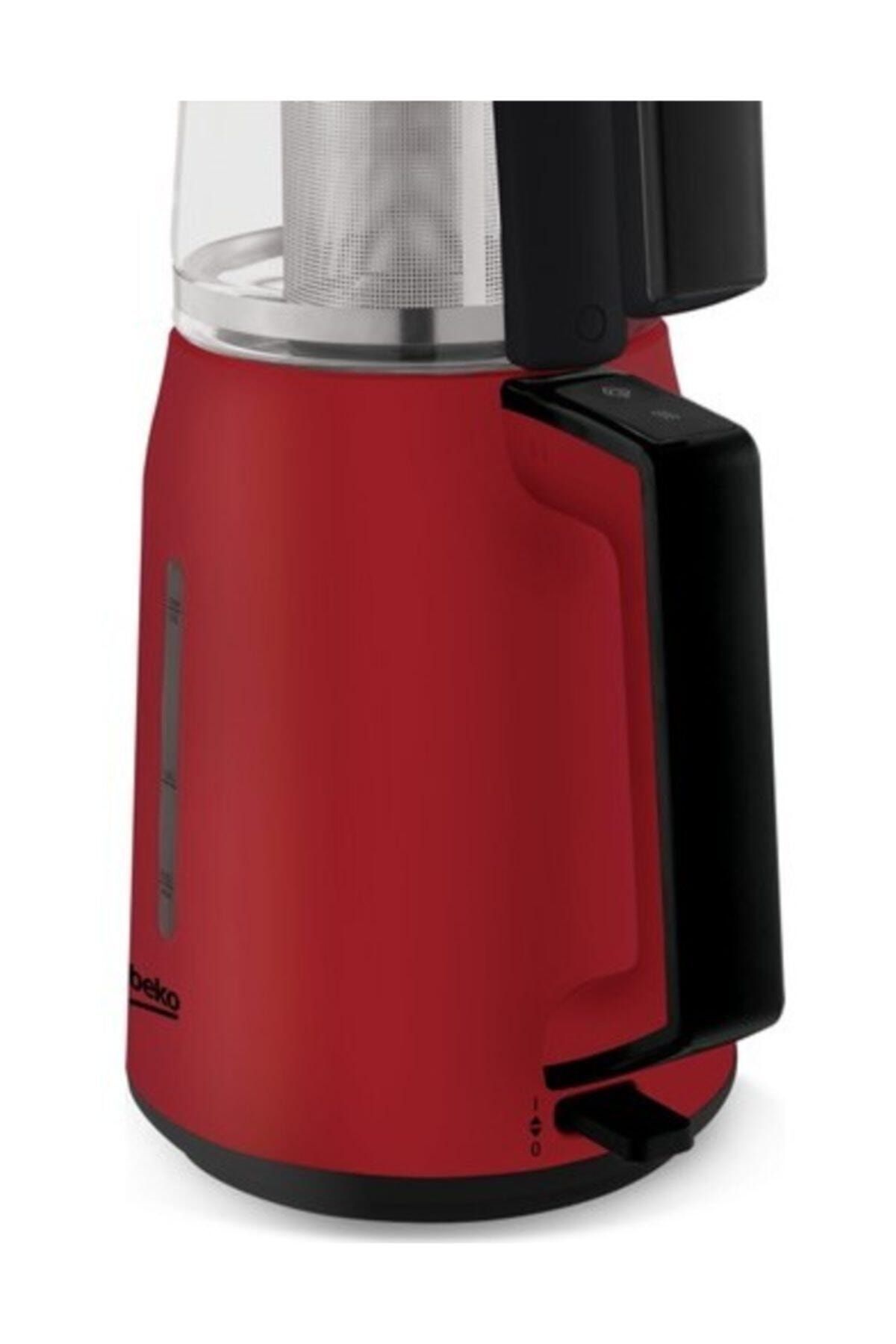 Beko Cm 2940 K 1750 Watt Kırmızı Cam Demlikli Çay Makinesi