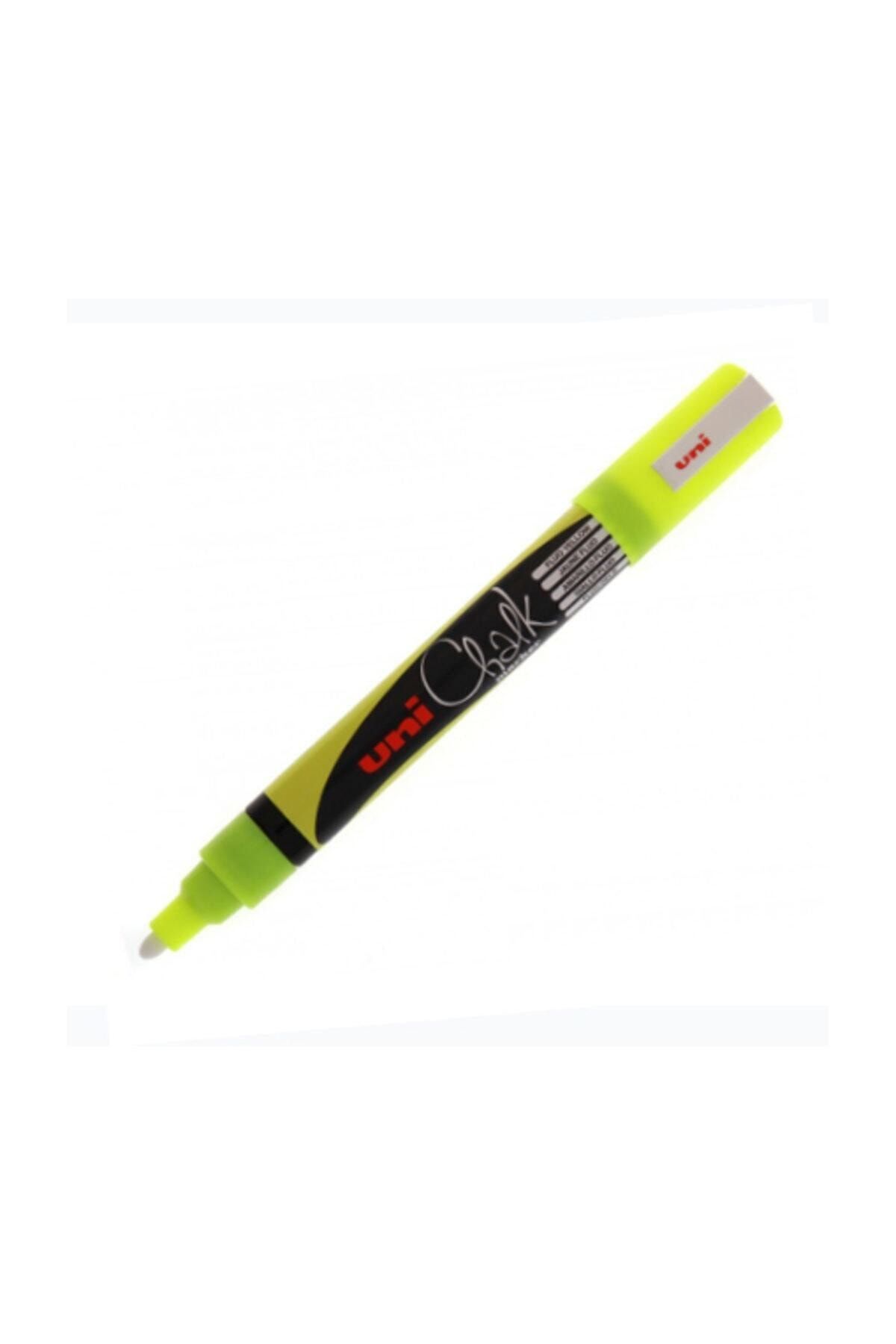 Uni Chalk Marker Wet Wipe Fluo Yellow 1.8-2.5mm
