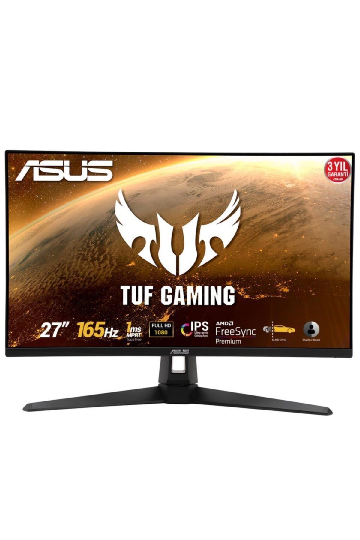 ASUS Tuf Gaming Vg279q1a 27'' 1ms 165hz Full Hd Amd Freesync Premium Ips Oyuncu Monitörü