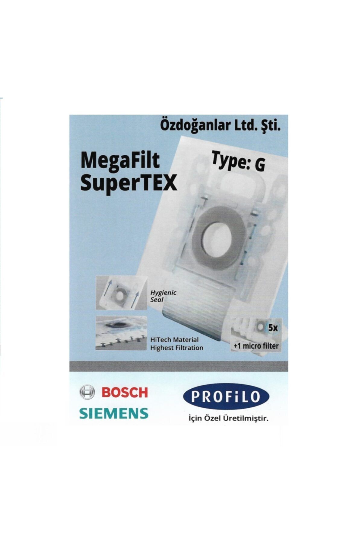 Siemens Synchropower Type G Süpürge Toz Torbası 20 Adet