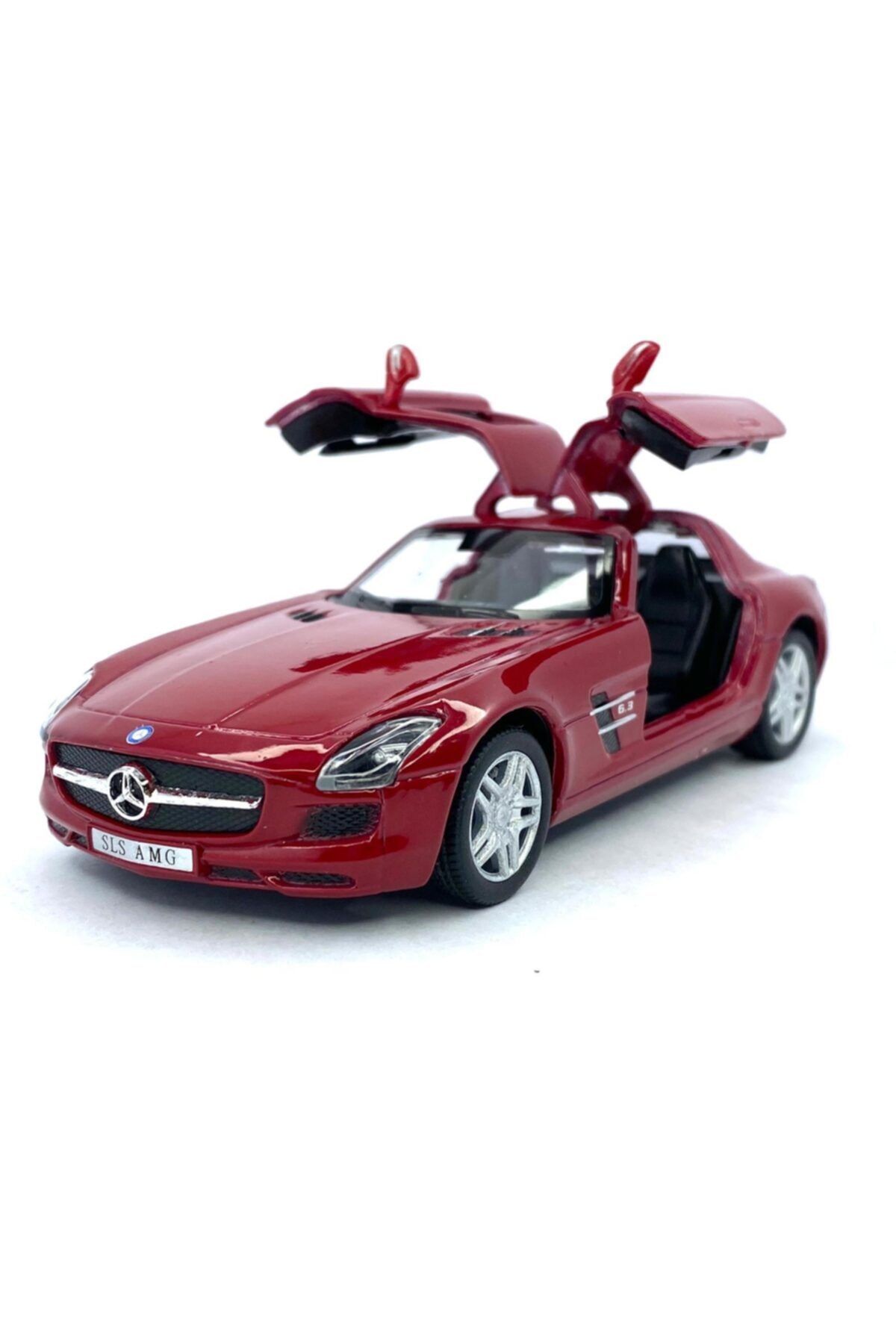 Kinsmart Mercedes - Benz Sls Amg - Çek Bırak 5inch. Lisanslı Model Araba, Oyuncak Araba 1:36