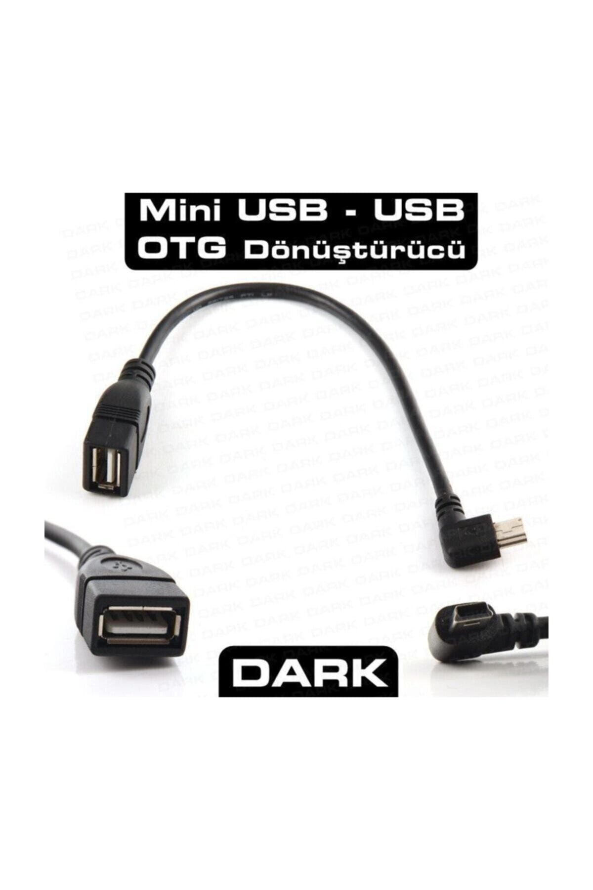 Dark Mini Usb 2.0 Tablet,oto Müzik Sistemi,kamera Için Usb Giriş Otg Kablo Dk-cb-usb2mınıotg