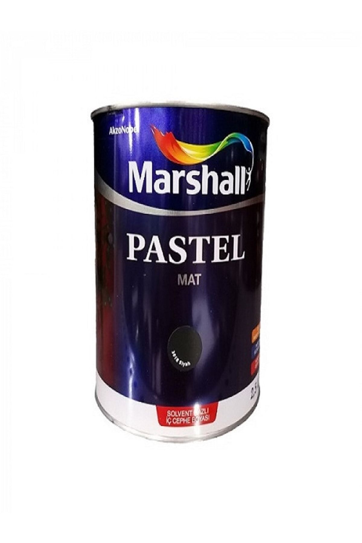 Marshall Pastel Mat Siyah Boya 2,5 Lt