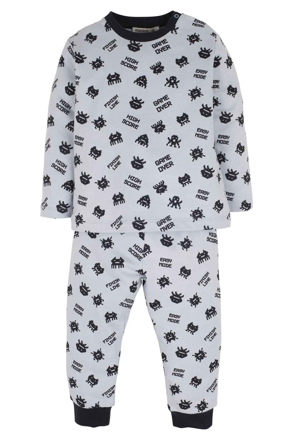 Mamino Erkek Bebek %100 Pamuk Pijama Takımı