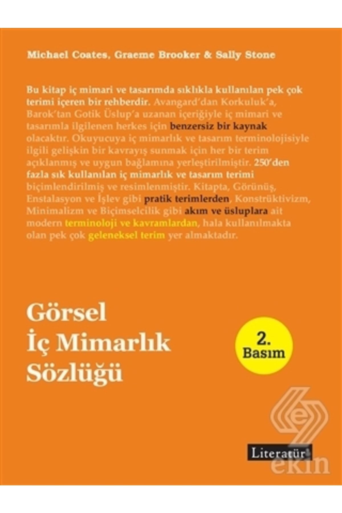Literatür Yayınları Görsel İç Mimarlık Sözlüğü / Sally Stone / Literatür Yayıncılık / 9789750405624