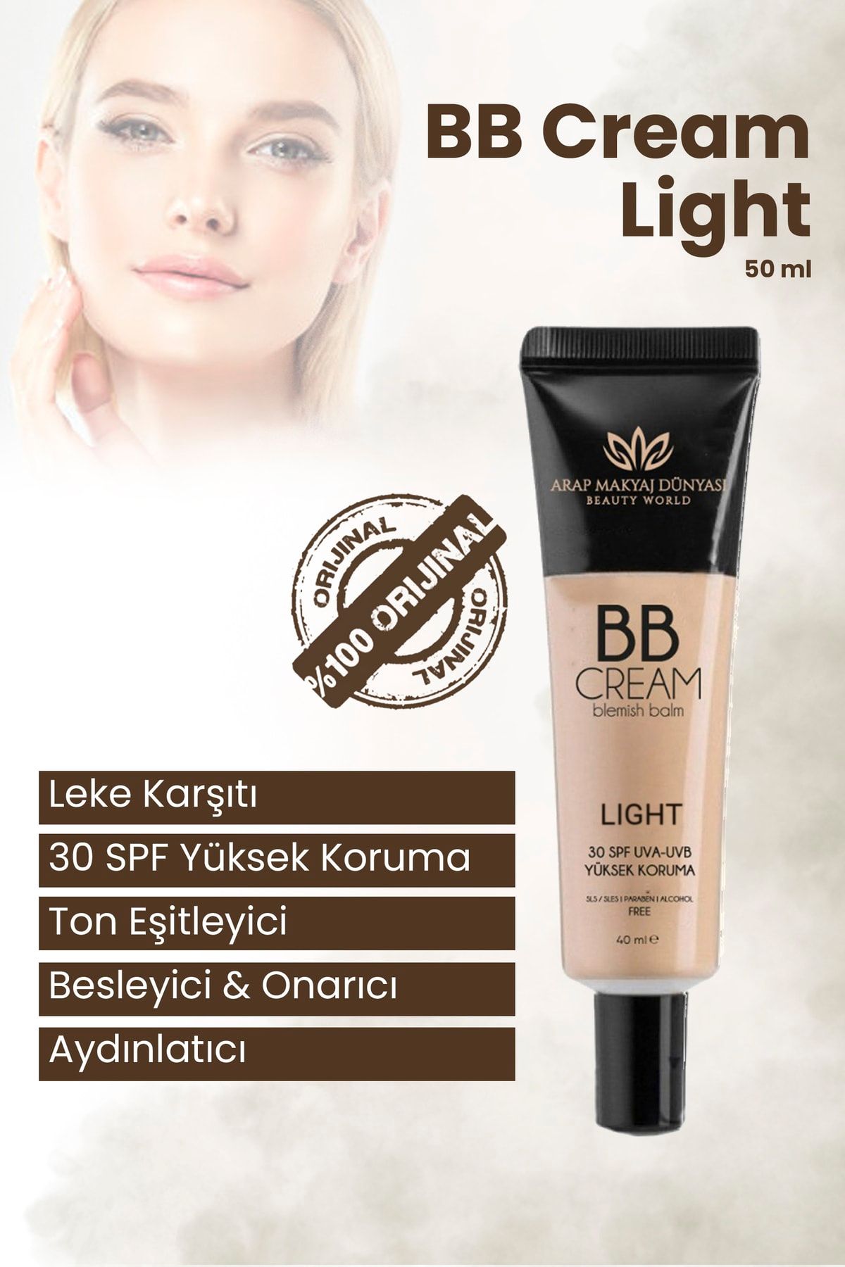 Arap Makyaj Dünyası Bb Krem Light 40ml