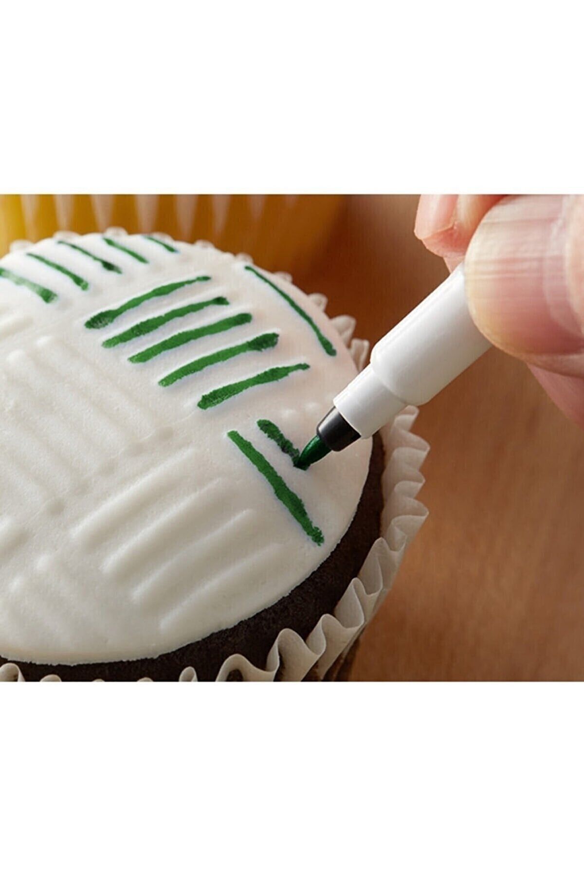 Genel Markalar Pasta Süsleme Ve Dekorasyon Için Yenilebilir Gıda Kalemi Yeşil