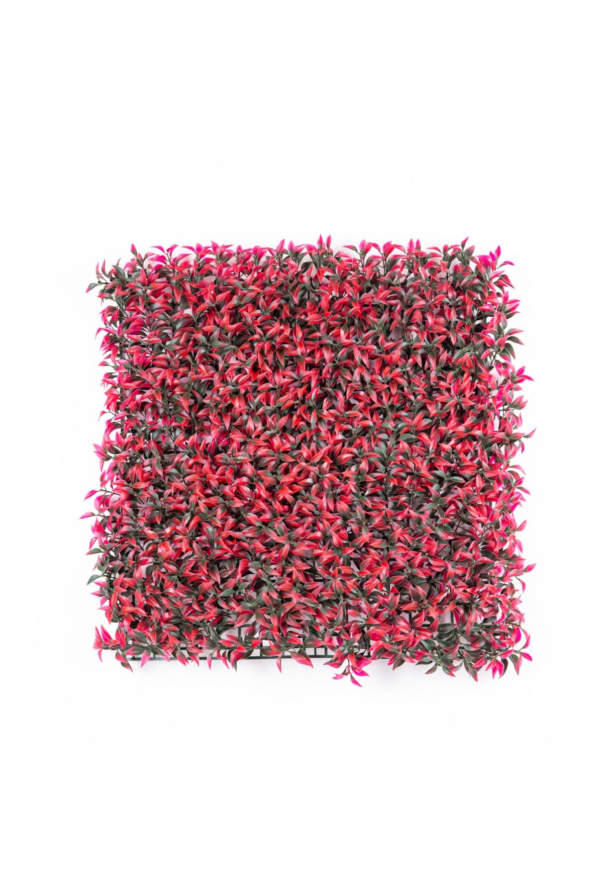 Herdekora Yapay Çay Bitkisi Tabaka Kırmızı 50x50 Cm. Uv Korumalı - Dış Mekan Uyumlu