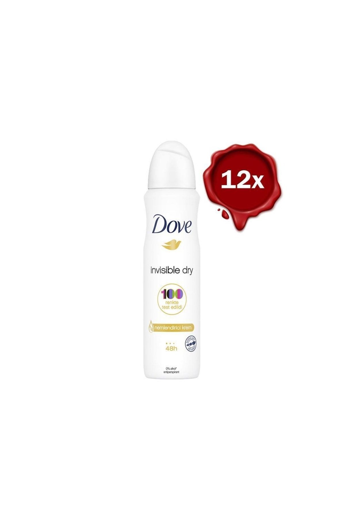 Dove Sprey Deodorant Invisible Dry Kadın 150 Ml X 12