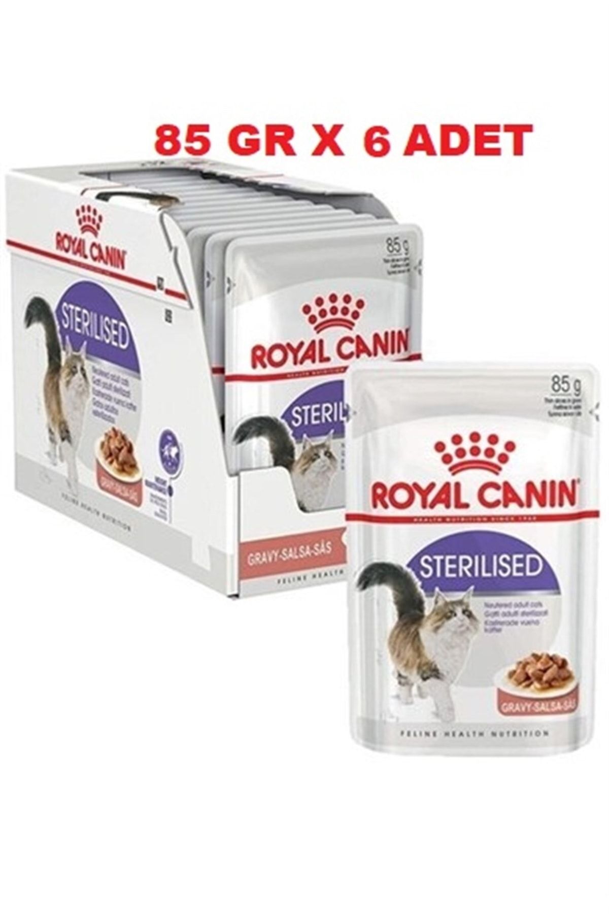 Royal Canin Sterilised Gravy Pouch 85 Gr X 6 Adet