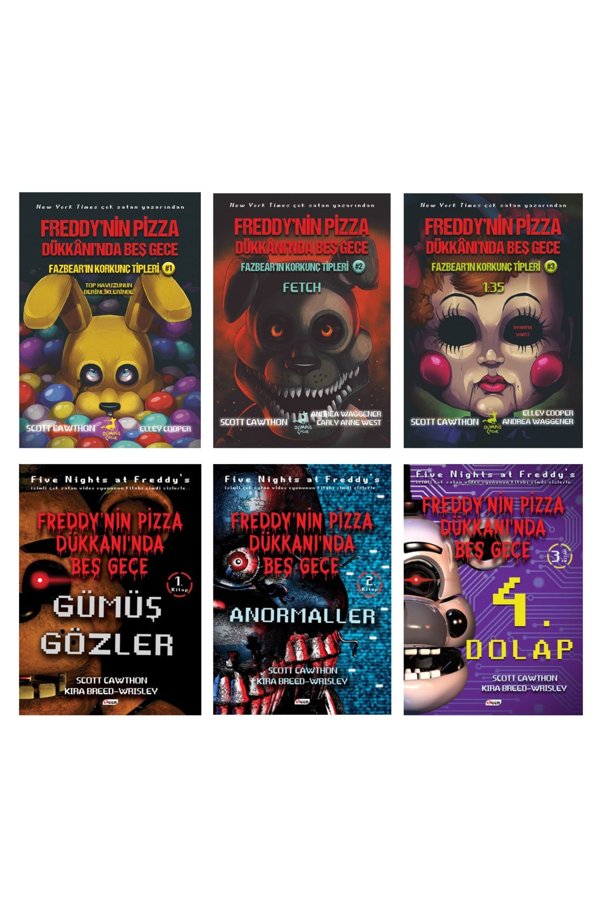 Olimpos Yayınları Freddy'nin Pizza Dükkanında Beş Gece Serisi 6 Kitap Set
