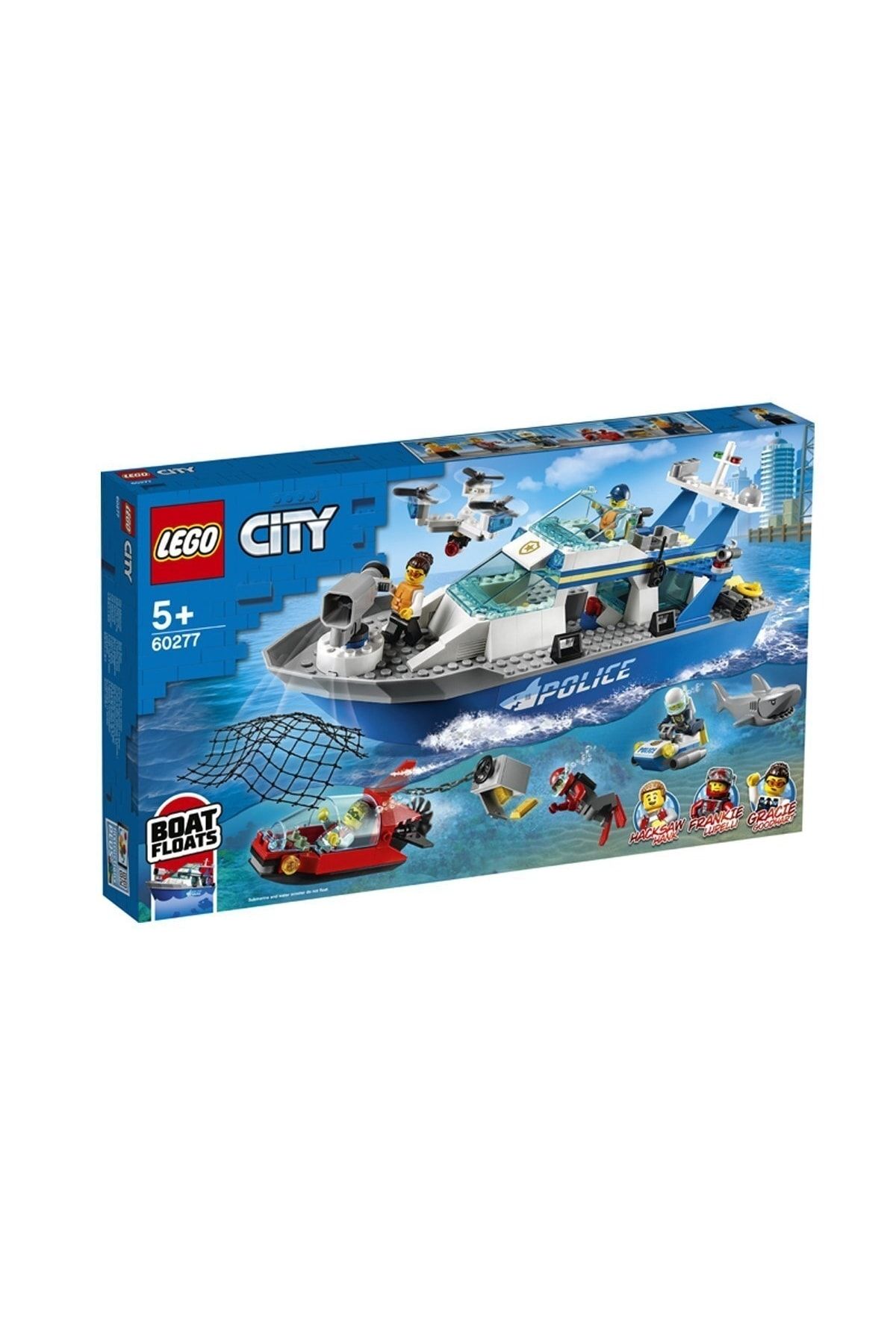 LEGO City Polis Devriye Botu 60277 Yapım Seti; Çocuklar için Harika bir Polis Oyuncağı (276 Parça)