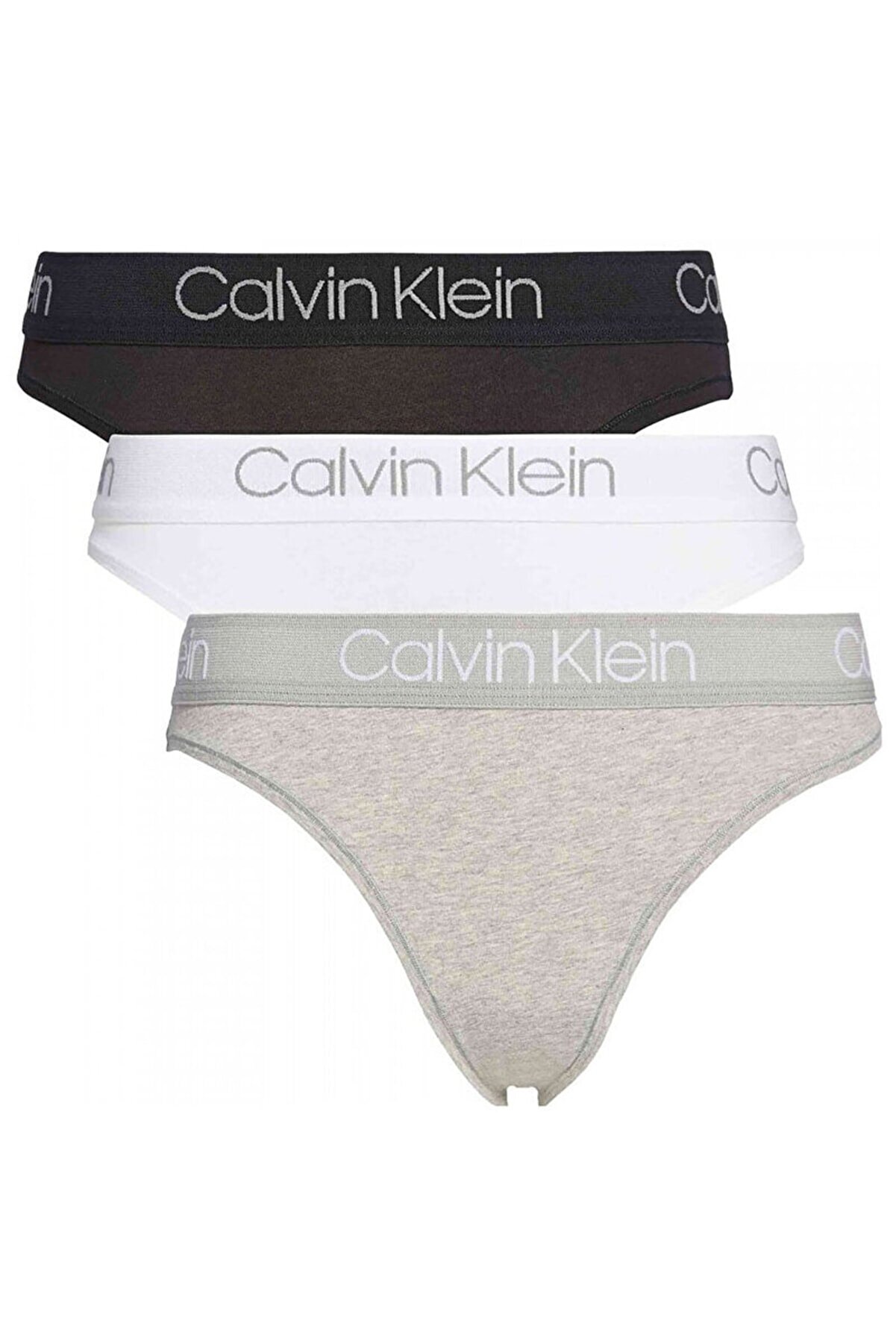 Calvin Klein Kadın 3 Lü Iç Çamaşırı Qd3758e-999