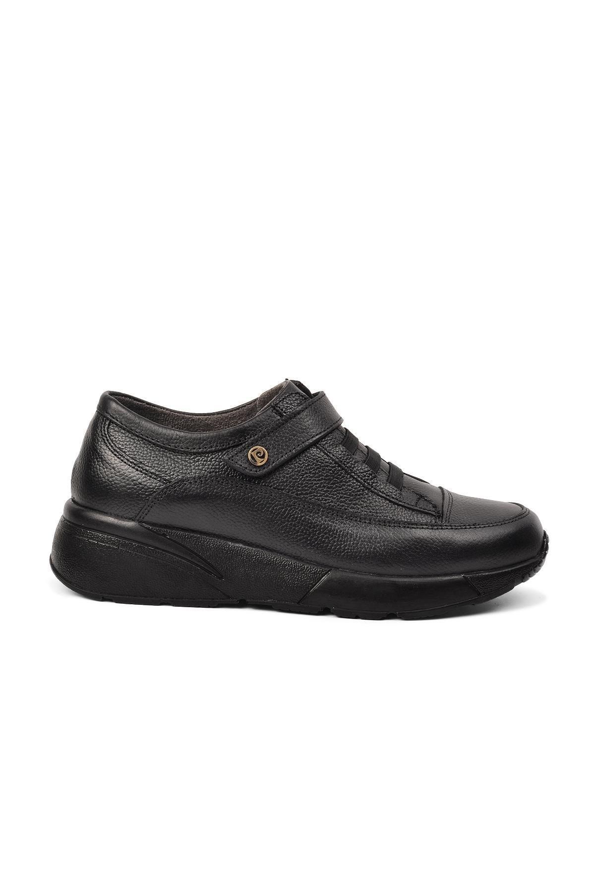 Pierre Cardin Pc-52035 Siyah Hakiki Deri Kadın Günlük Ayakkabı