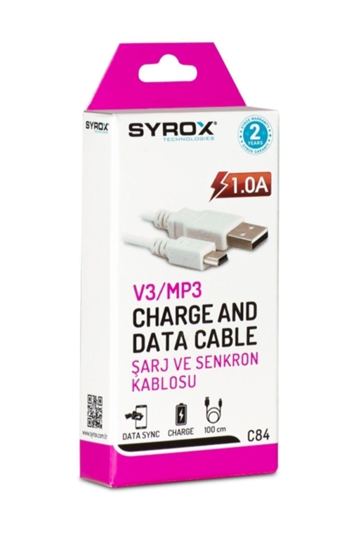 Syrox 1.0a Eco Playstation 3-v3/mp3 -ps3 Şarj Ve Data Kablosu 1m C84
