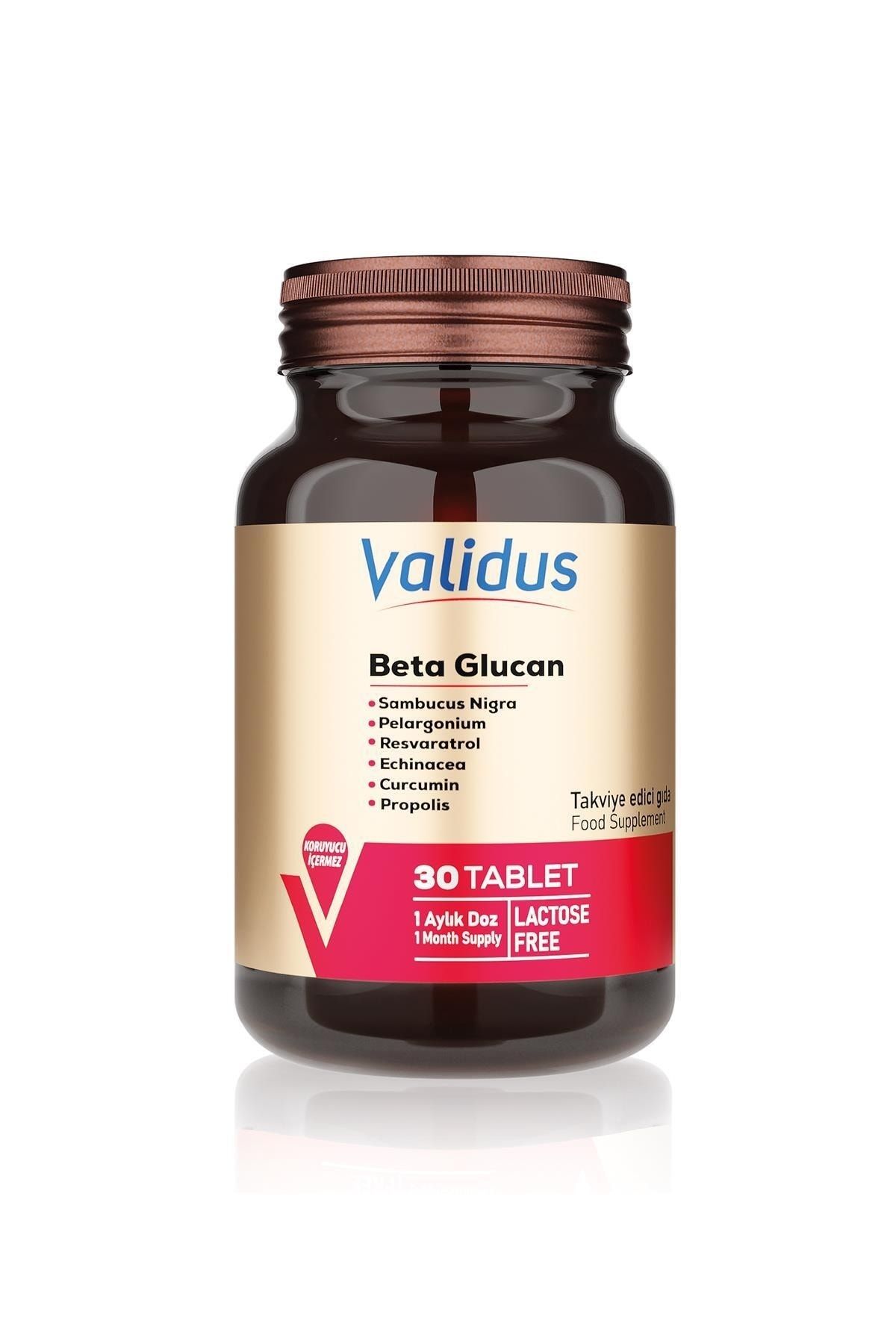 Validus Immun Beta Glucan + Kara Mürver + Propolis Tablet
