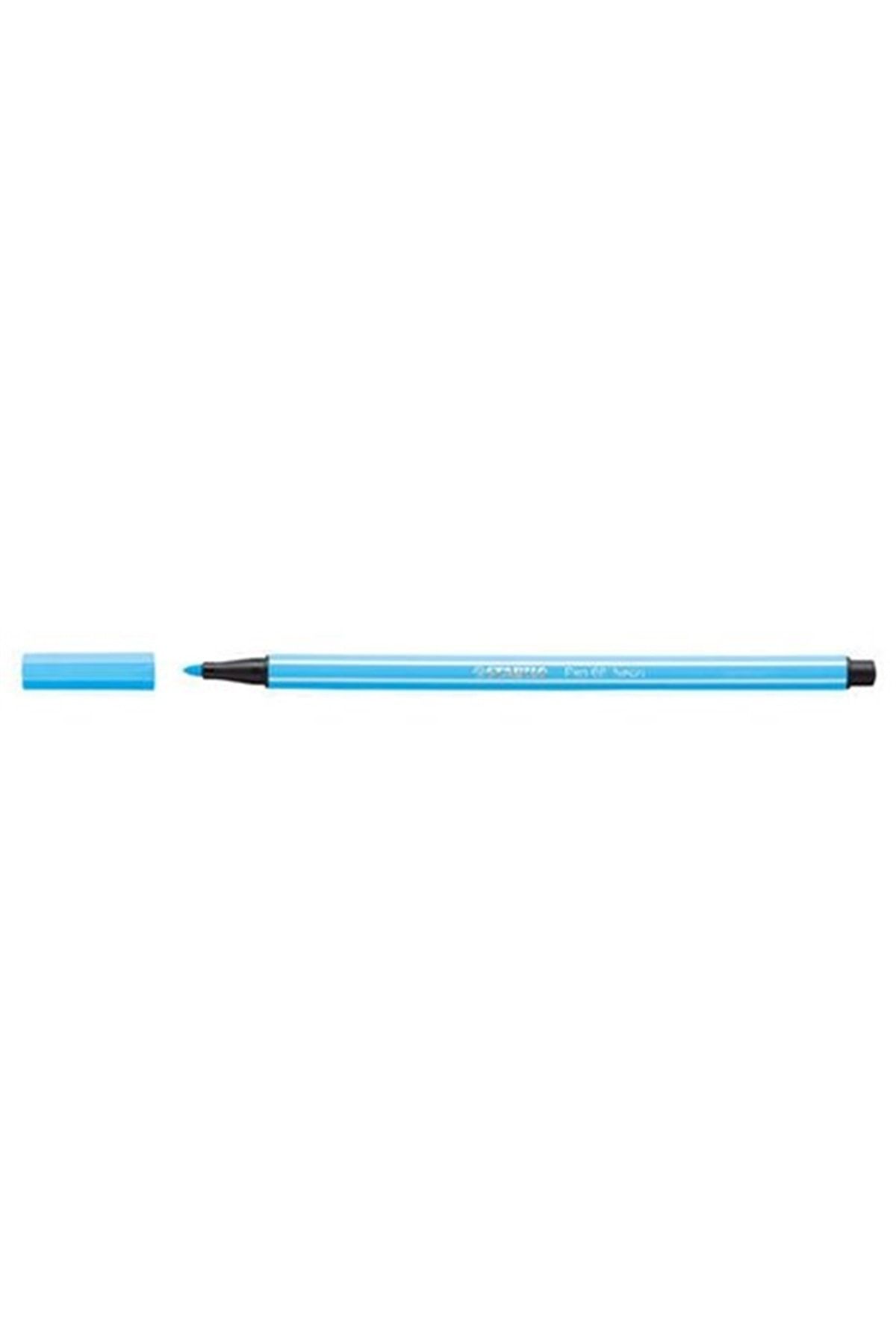 Stabilo Pen 68 Keçeli Kalem - Floresan Mavi