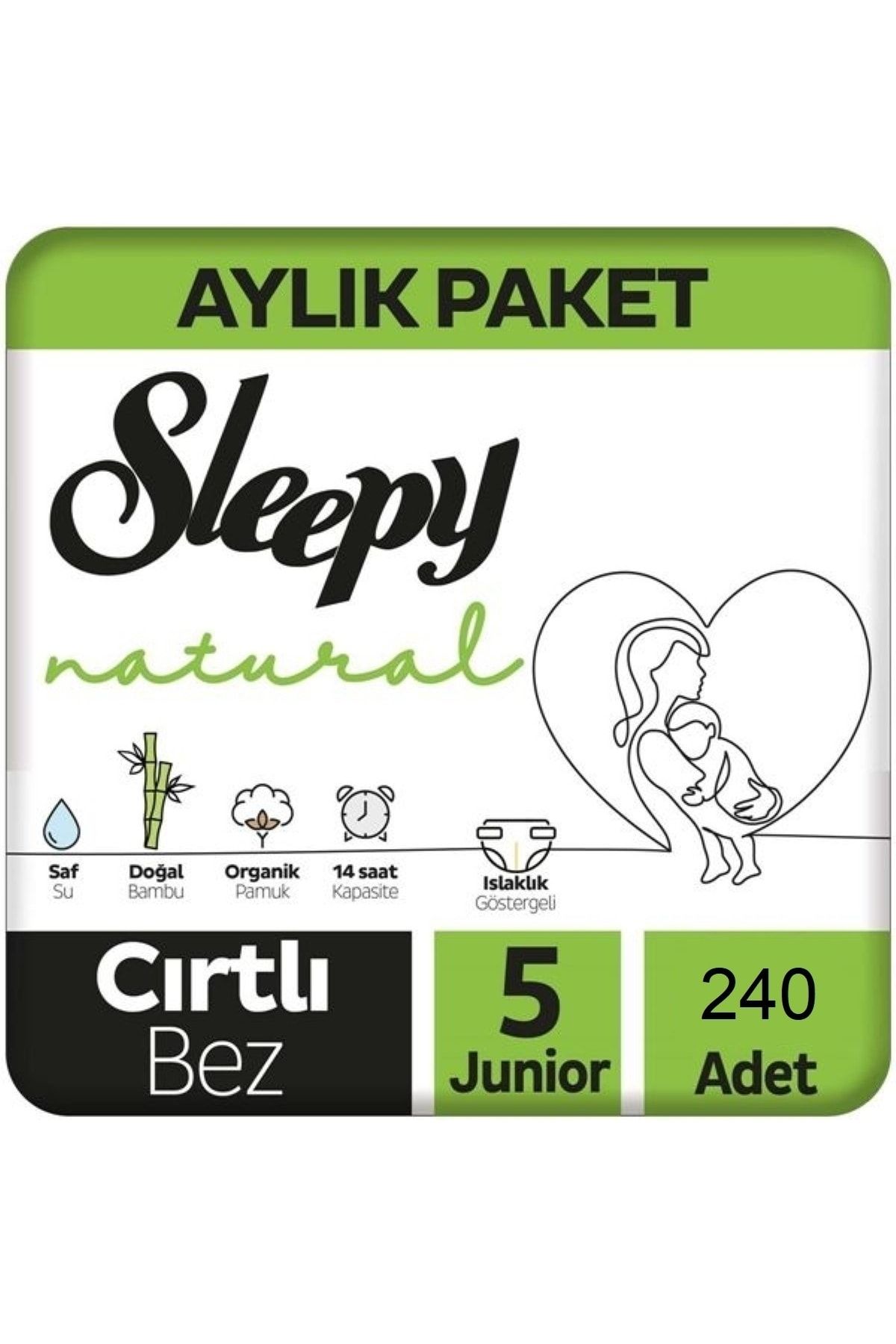Sleepy Naturel Bebek Bezi 5 Beden Junior 11-18kg 240 Adet