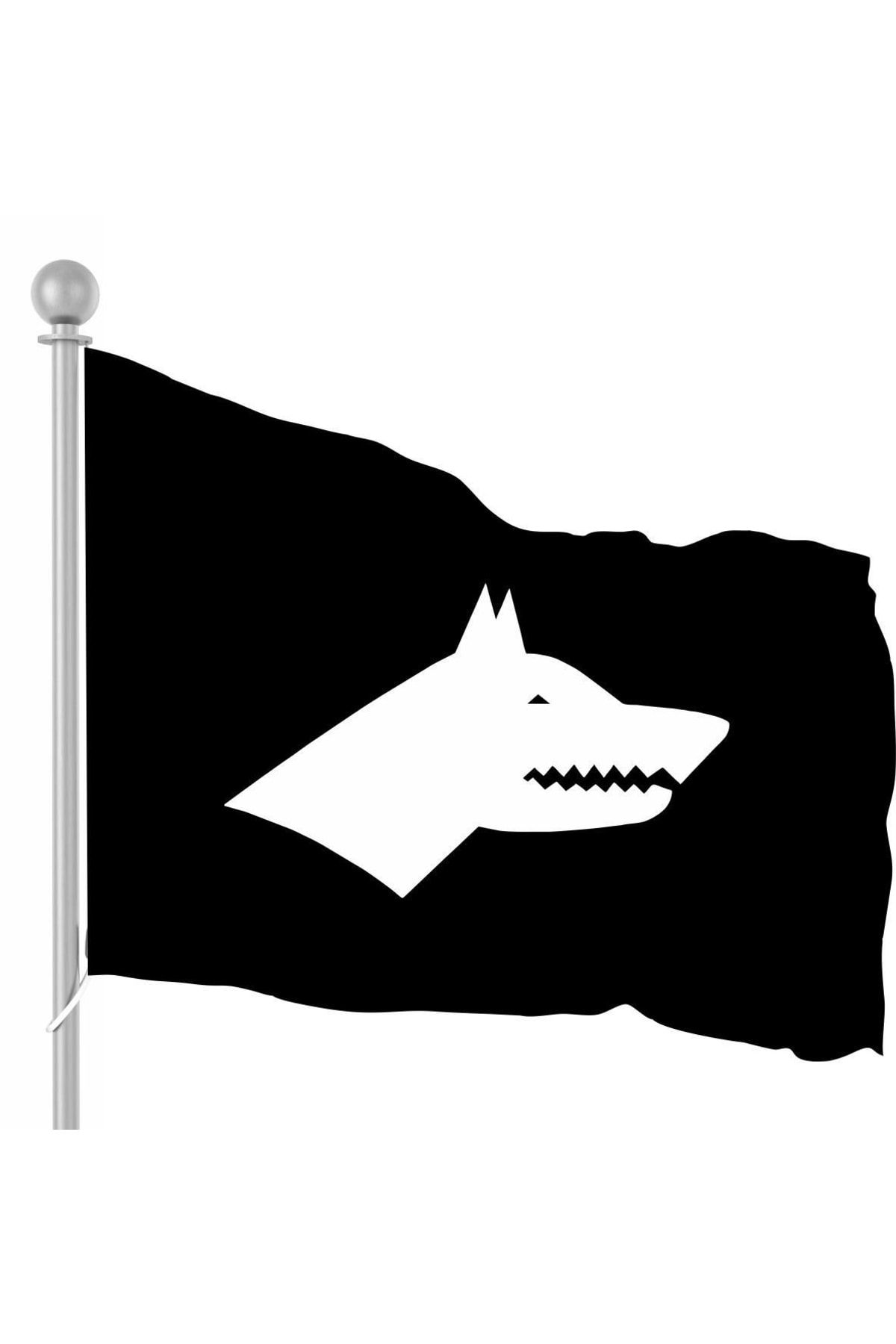 sb sistem bayrak Göktürk Bayrağı Siyah Gönder Bayrağı 20x30cm