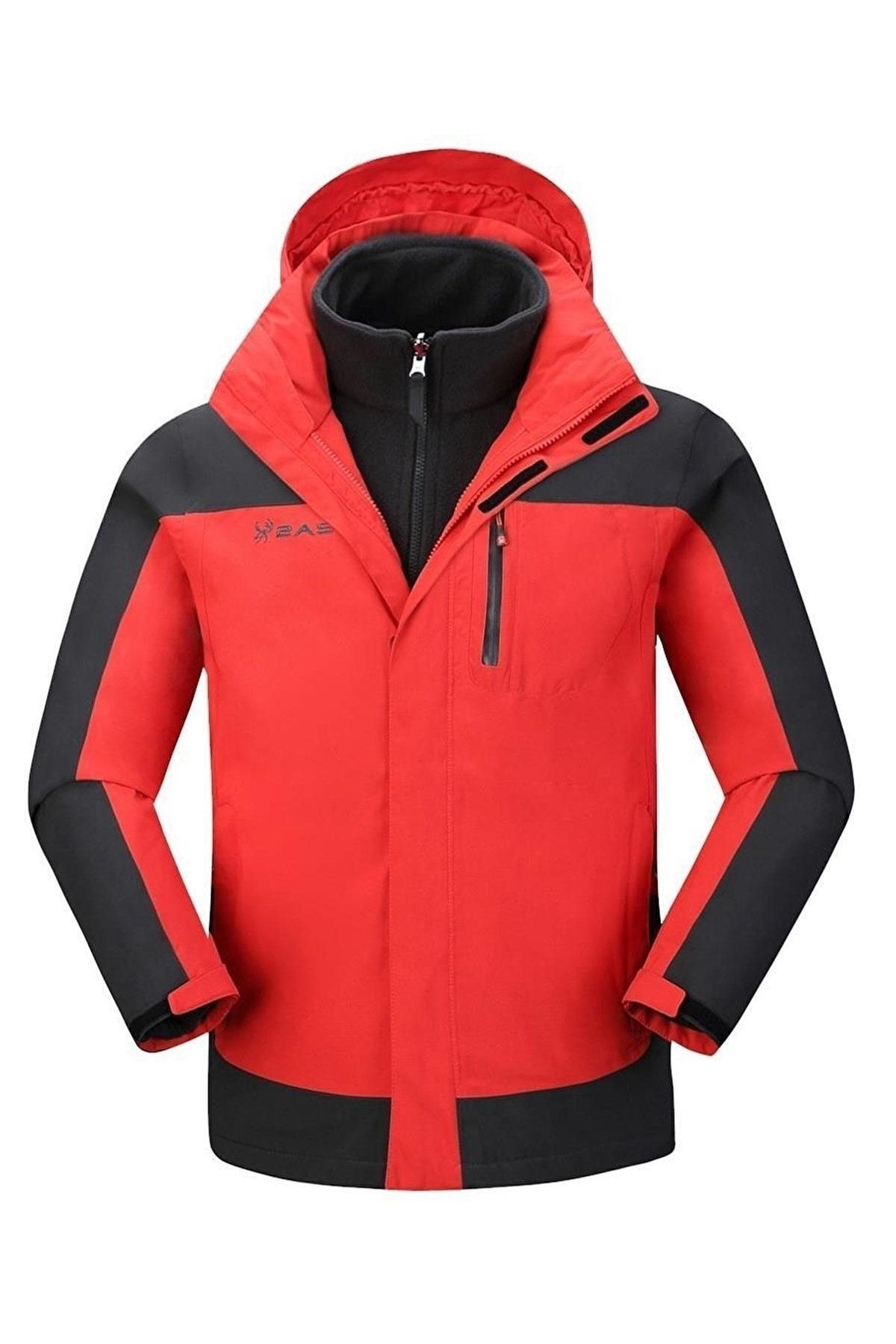 2AS Elbruz 3in1 Ceket Erkek Mont Kırmızı W17m036002red